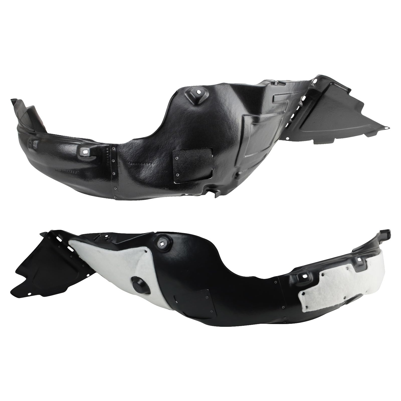 Trq Inner Fender Liner Set Compatible With 2014 Hyundai Sonata Hy1248135 Hy1249127
