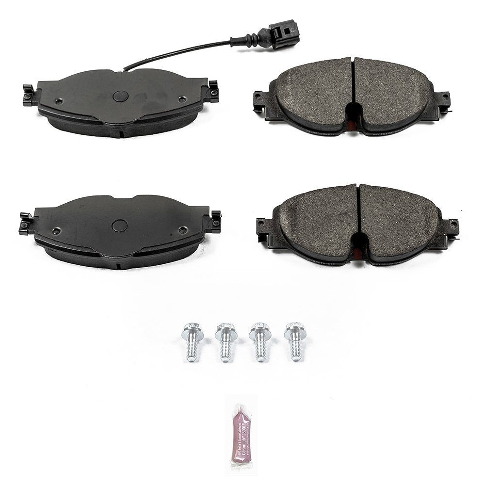 Power Stop 17-1760, Z17 Front Ceramic Brake Pads with Hardware