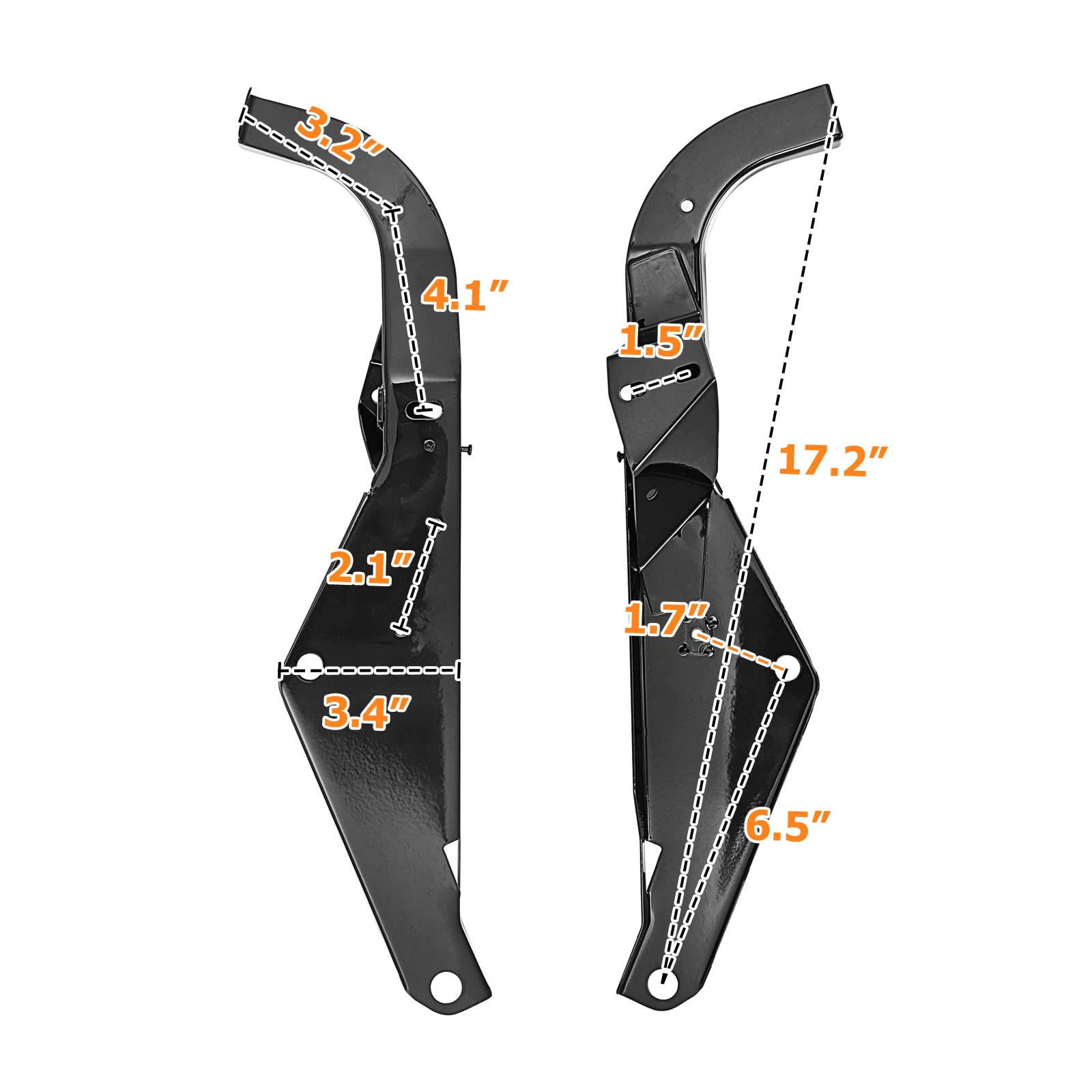 WSays Batwing Head Outer Fairing Support Bracket Heavy Duty Compatible with 1996-2013 Harley Electra Glide FLHT & Street Glide F