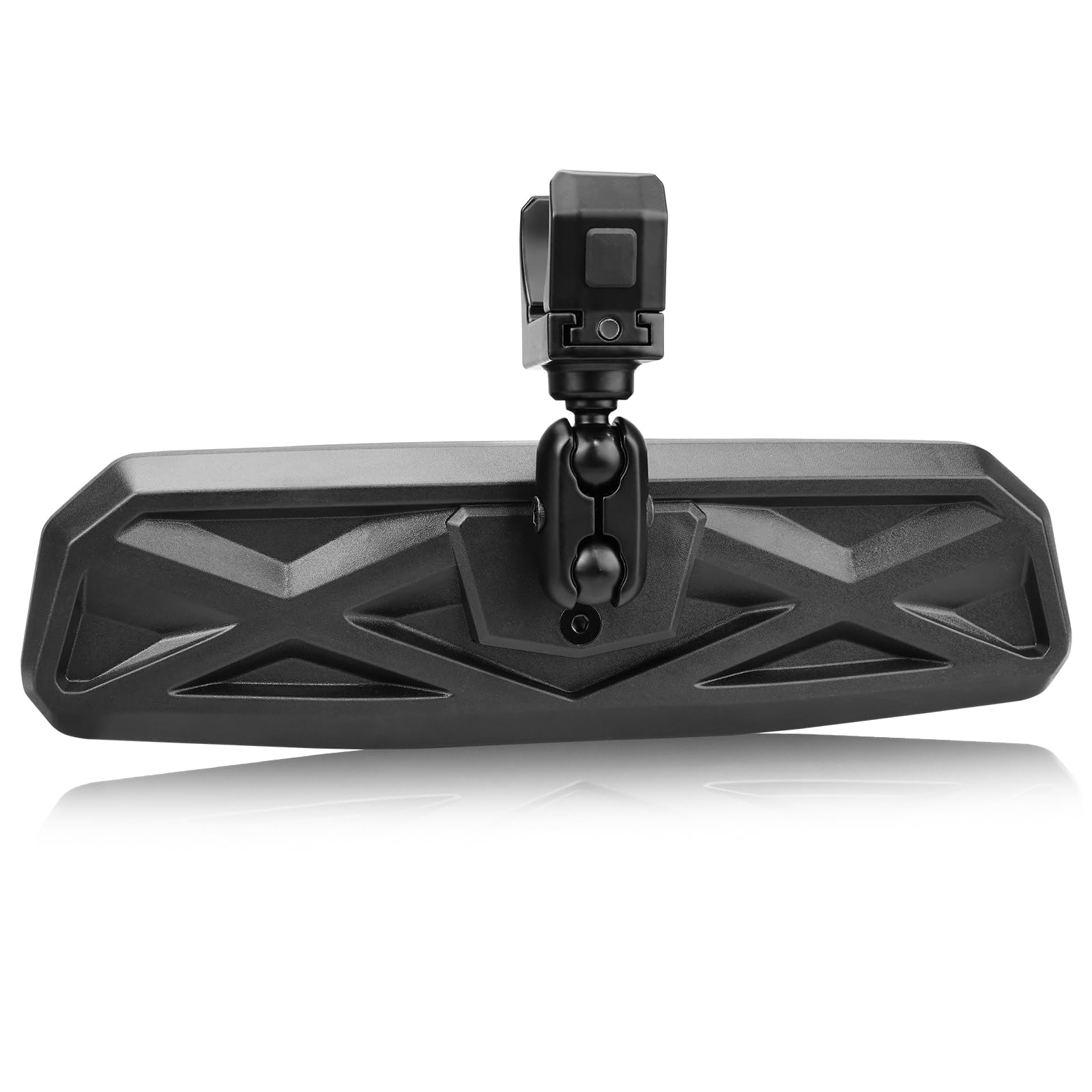 UTV Universal Rear View Mirror for 1.5-2.0 Inch Roll Cage, Compatible with Polaris RZR?Can am Maverick?Honda Pioneer Talon SXS?K