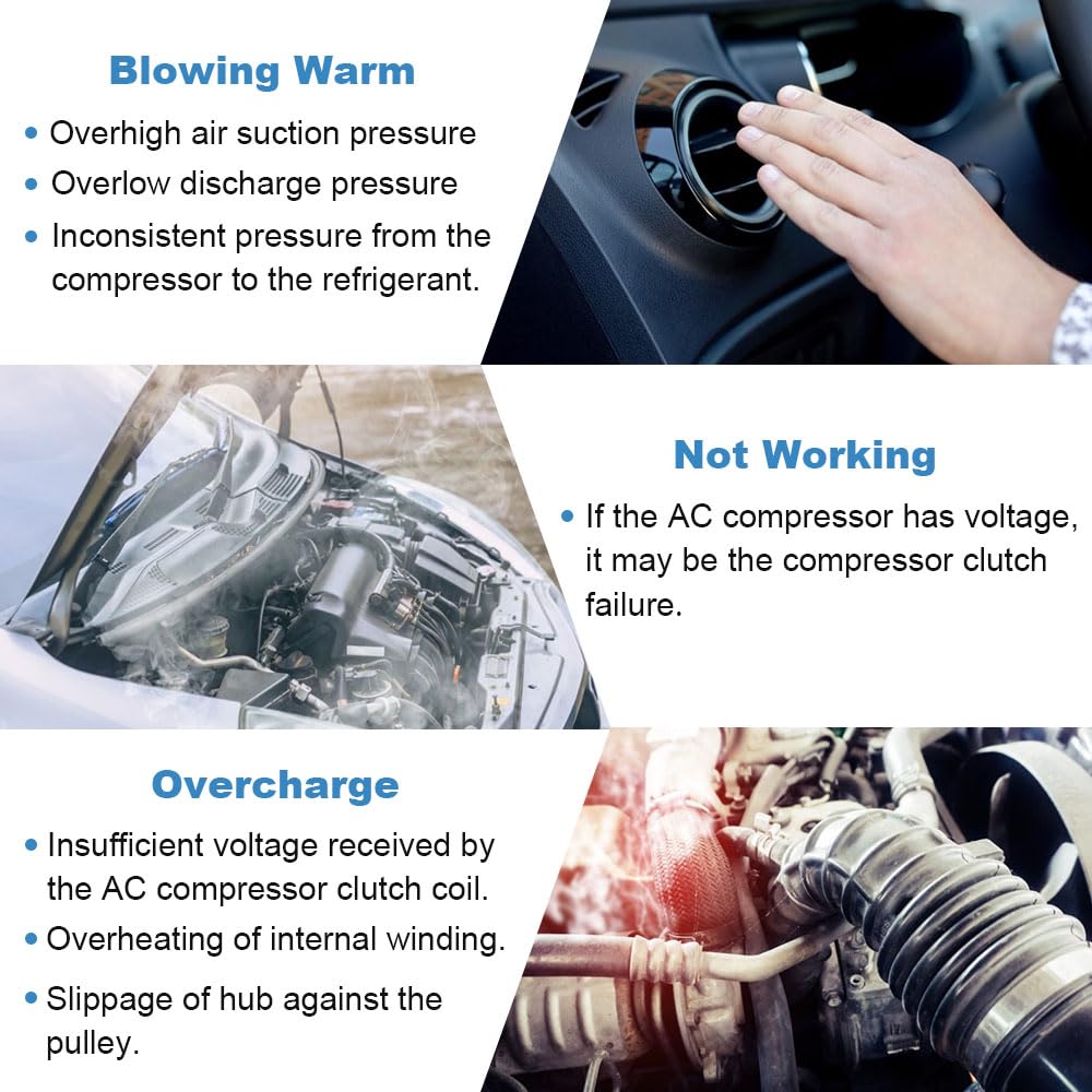 Eccpp Ac Clutch 2011-2017 For Nissan Juke 1.6L Fast Cooling Ac Compressor Clutch