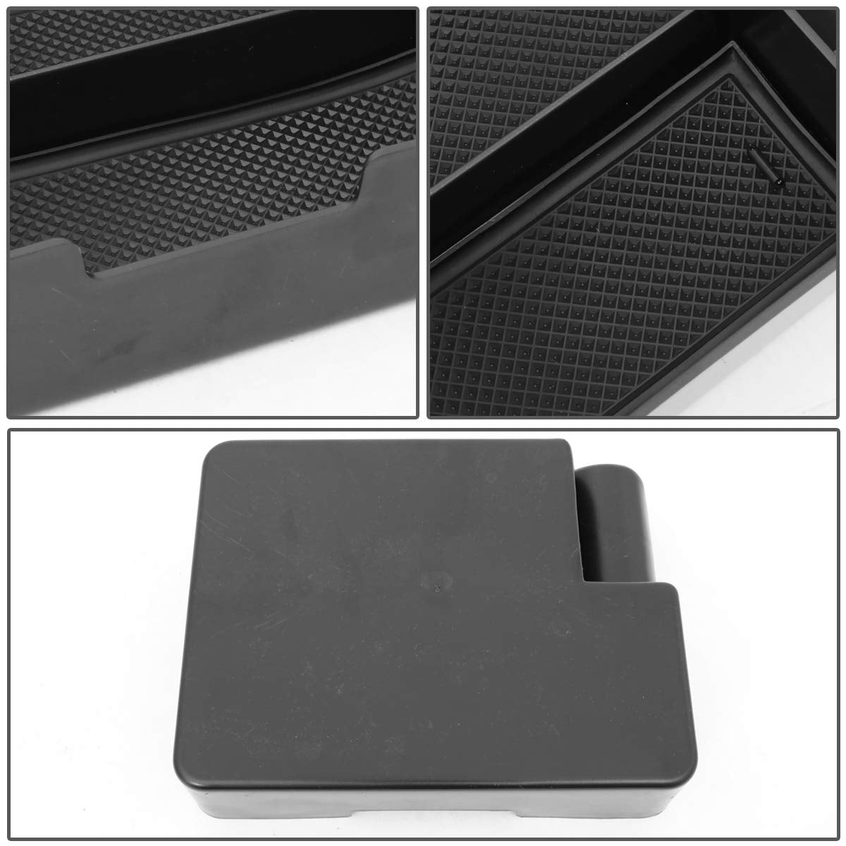 Dna Motoring Center Console Organizer Tray Compatible With 17-19 Tesla Model 3, Armrest Storage Box, Ztl-Y-0070