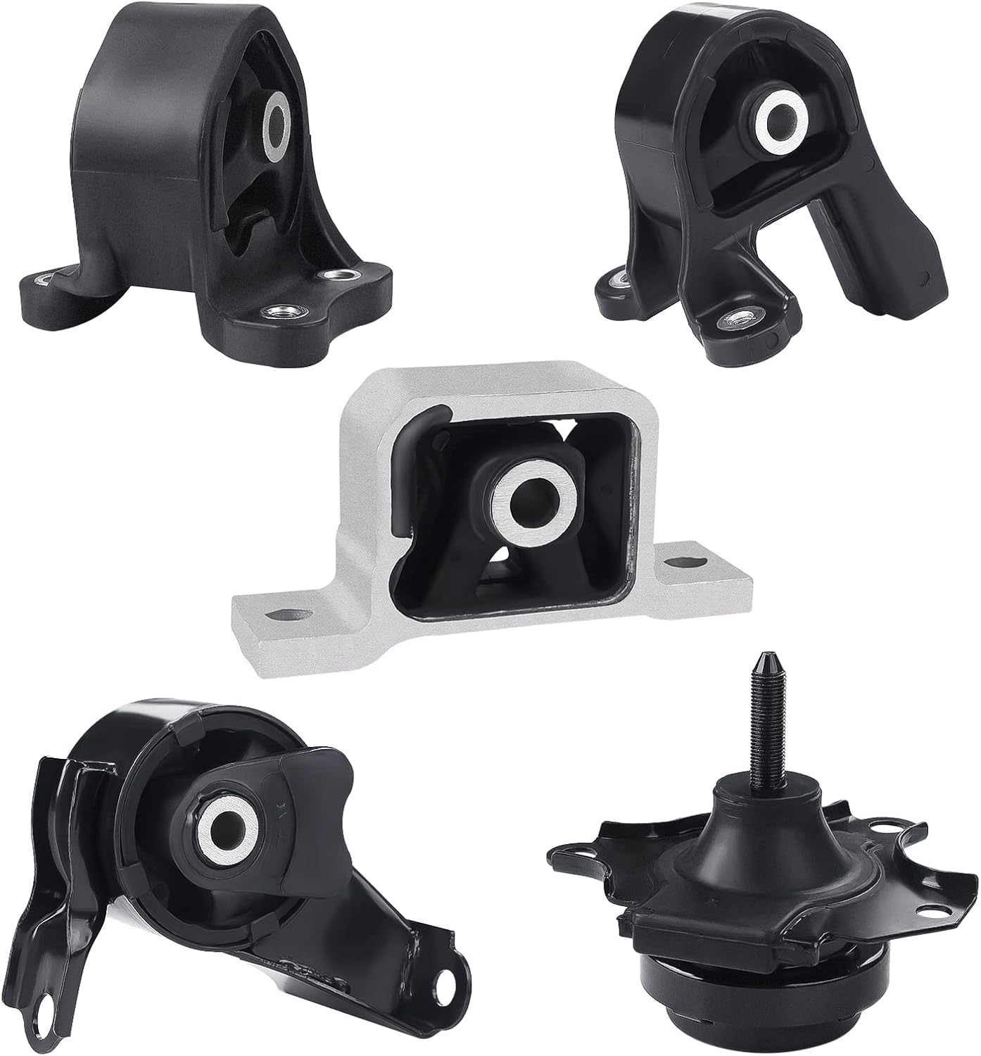 JDMON 5Pcs Engine Motor Mount Replacement for 2002-2006 Honda CRV 2.4L 4WD (Automatic Transmission) Compatible with A4504 A4506 