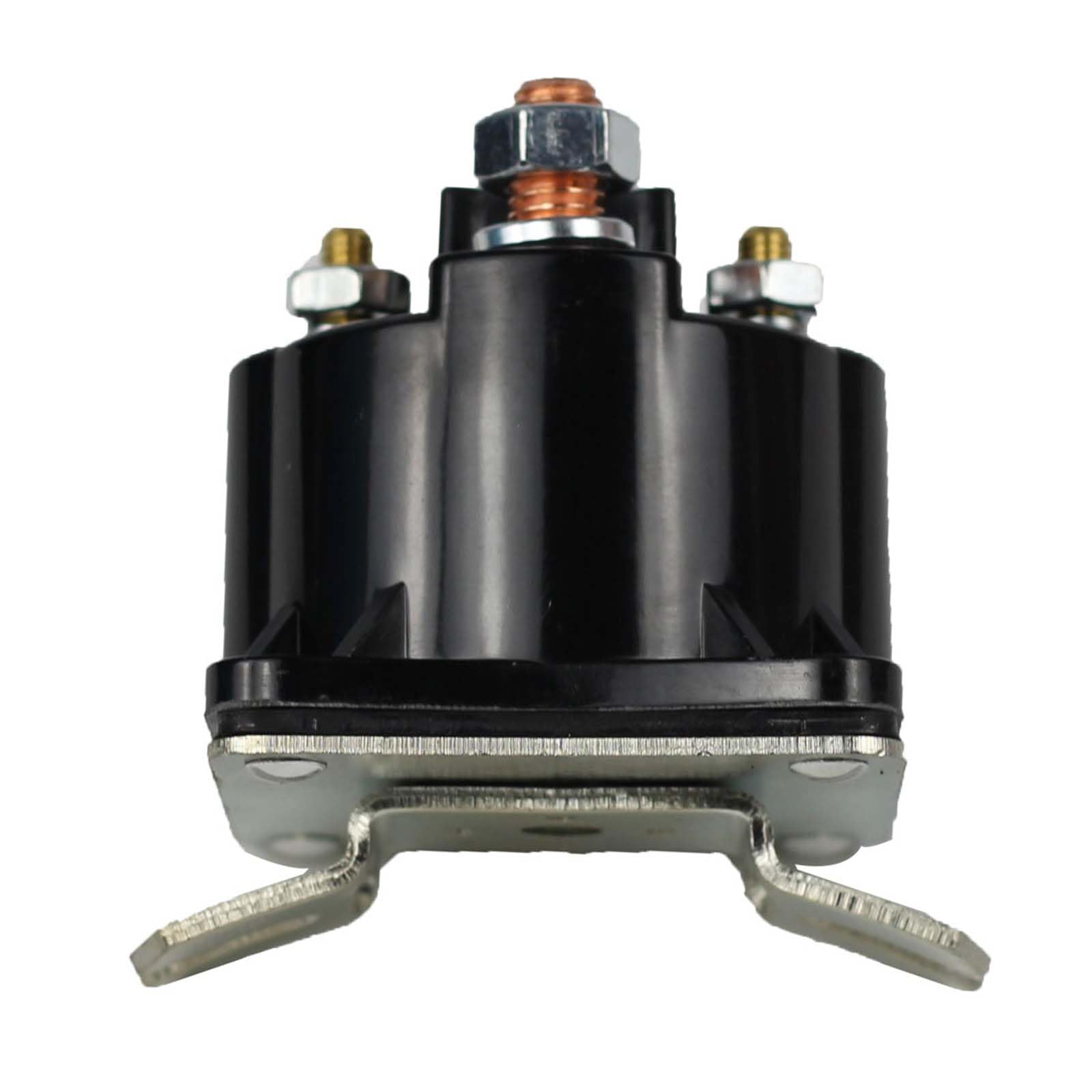 Adorish Dump Trailer Solenoid Relay 12V 4 Terminal 100 AMP Intermittent Duty Black Plastic Replacement for Monarch Bucher SAZ4201GJ