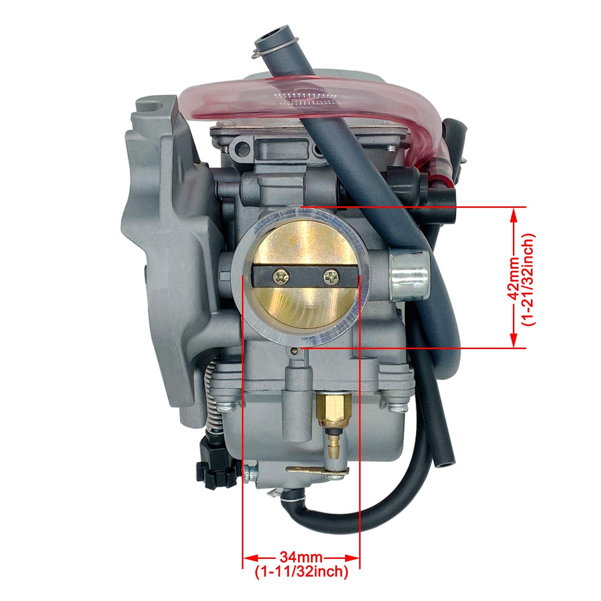 Lssm Carburetor Replacement For 2002 2003 2004 2005 2006 2007 Suzuki Vinson 500 Ltf500F 4X4 Atv Carburetor Carb