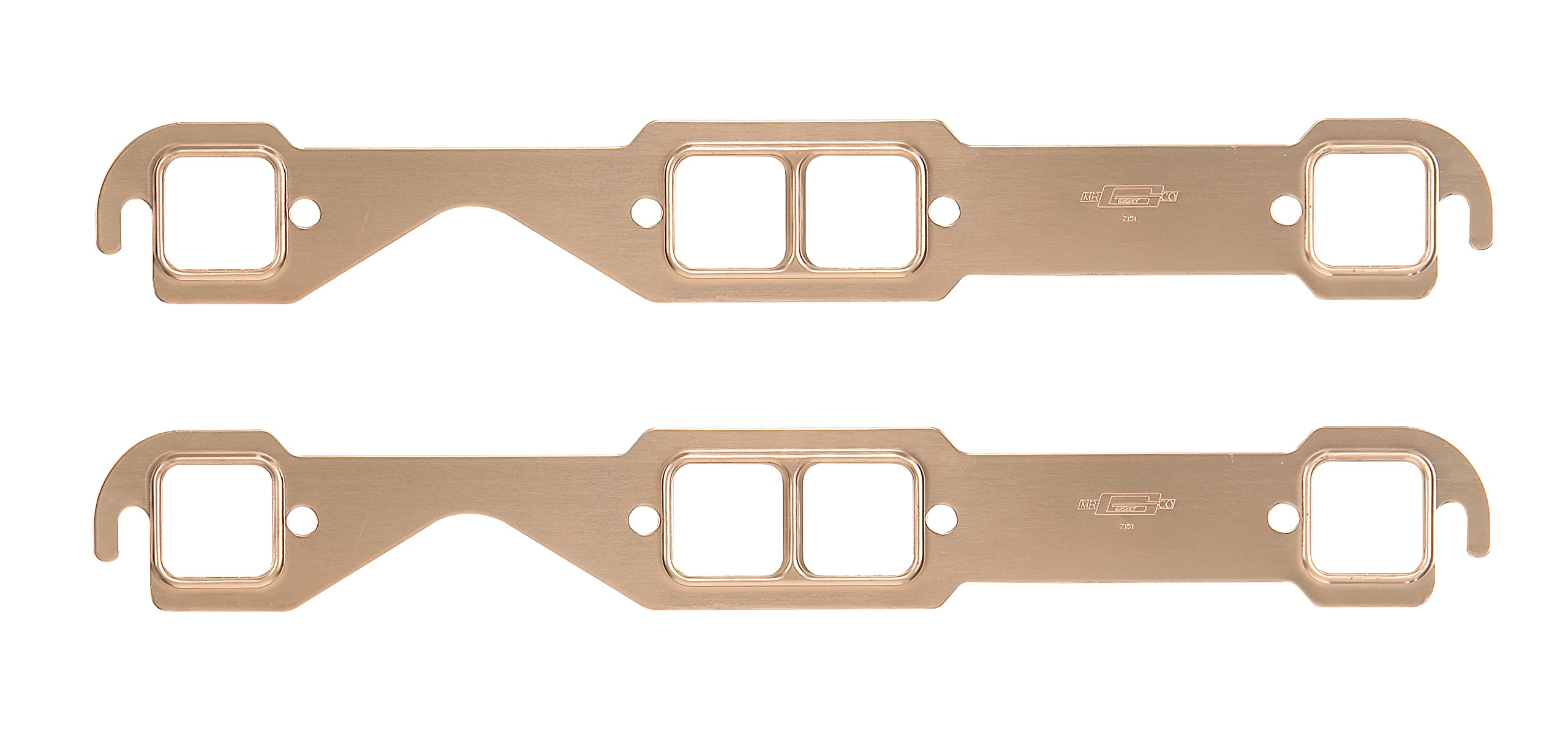 Mr. Gasket 7151Mrg Copper Seal Medium Race Square Port Exhaust Gasket