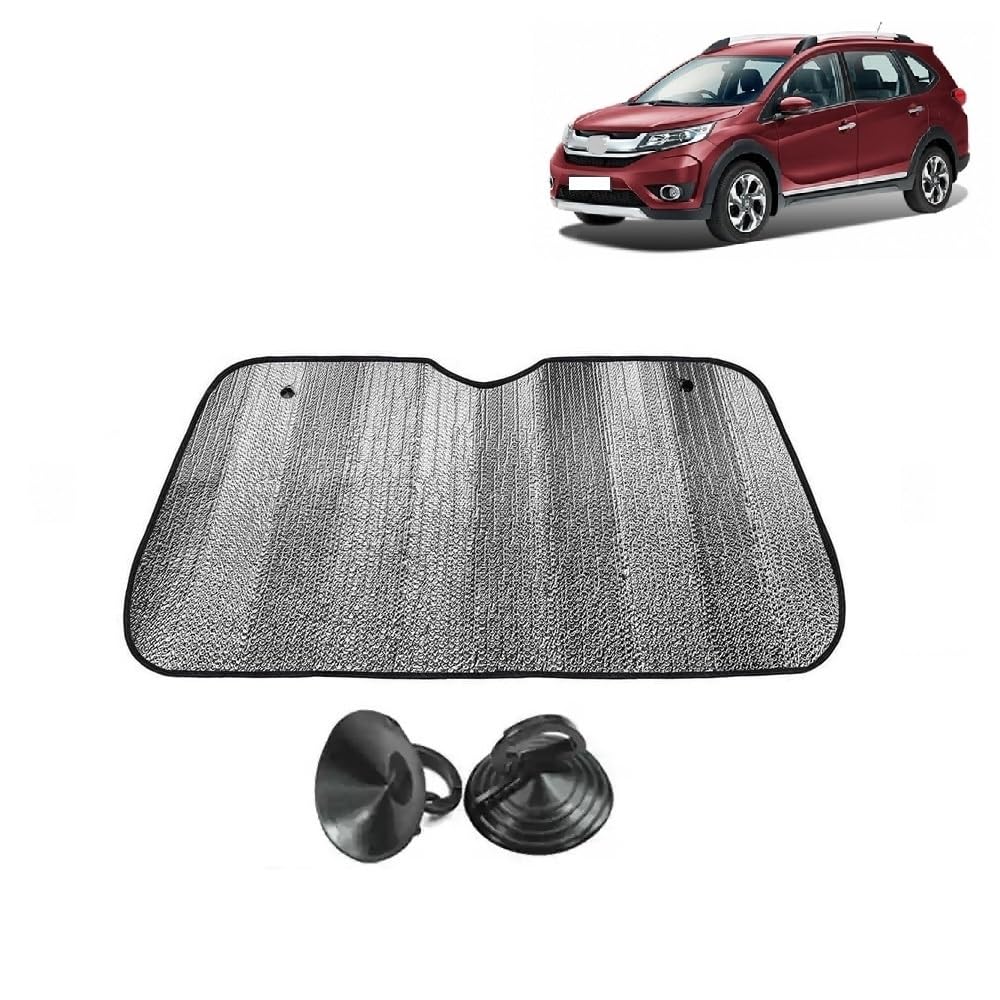 Car Windshield Sun Shade UV Rays Protector Silver Sunshade Solar Reflective Suitable for BRV