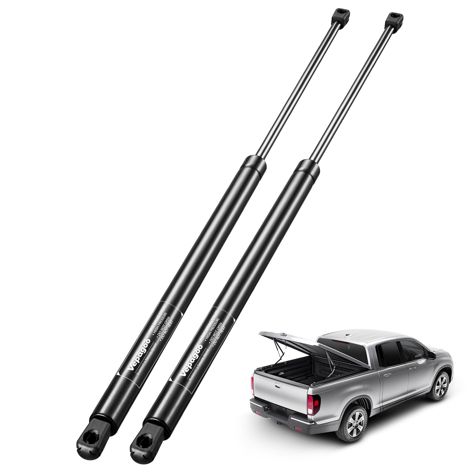Vepagoo Se263P150S10 26In 150Lb Tonneau Undercover Lift Support, Gas Shock Strut For Snugtop Snuglid Leer Truck Bed Cover, Set O