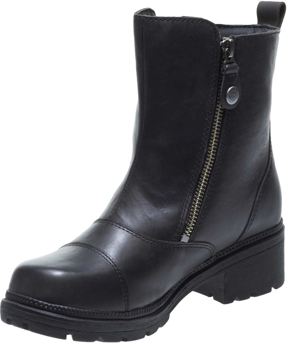 Harley-Davidson Footwear Women'S Amherst Motorcycle Boot, Black, 9.5