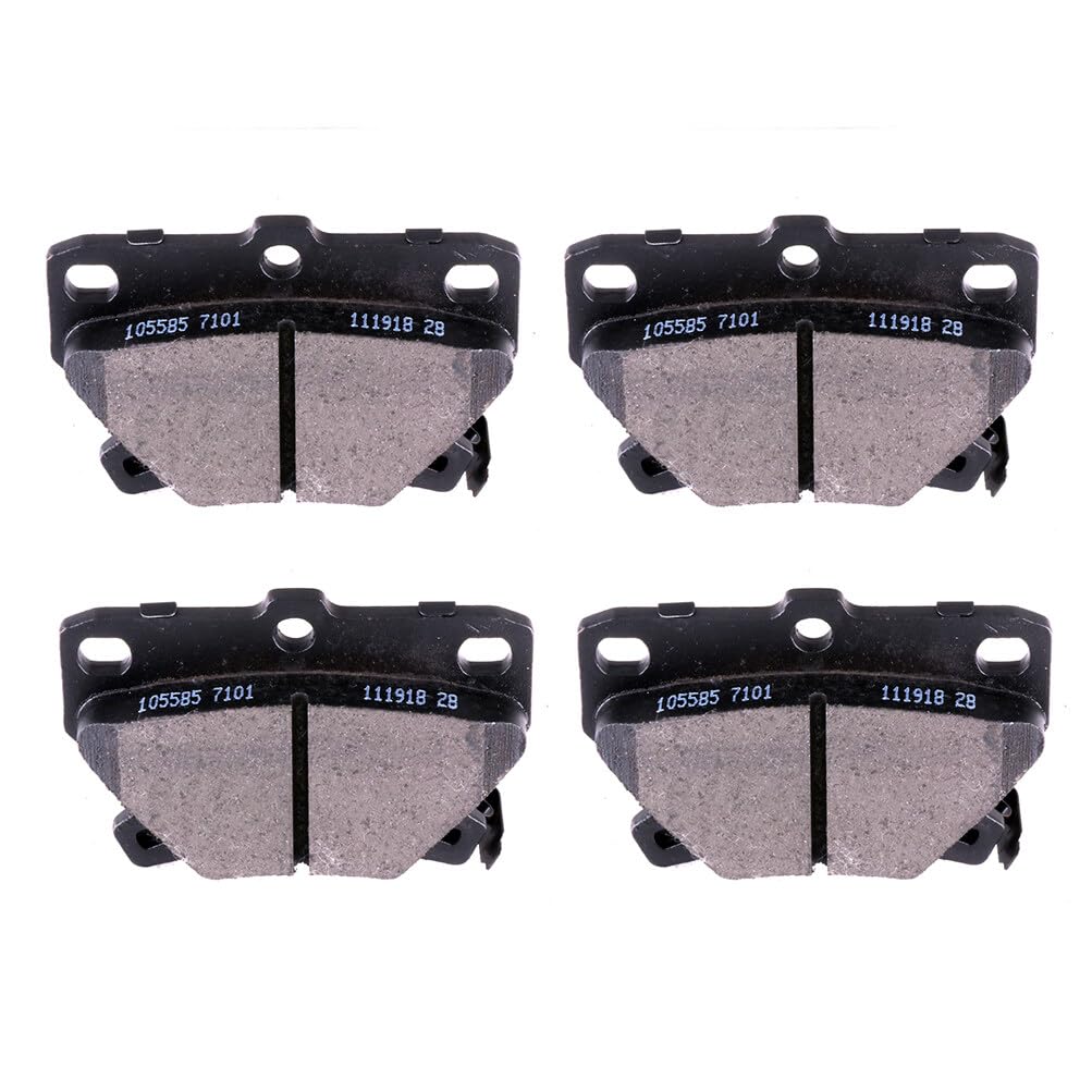 Cciyu D823 Rear Ceramic Disc Brake Pads Kit For Pontiac Vibe 2003-2006,For Toyota Celica 2000-2005,For Toyota Corolla 2005-2006,