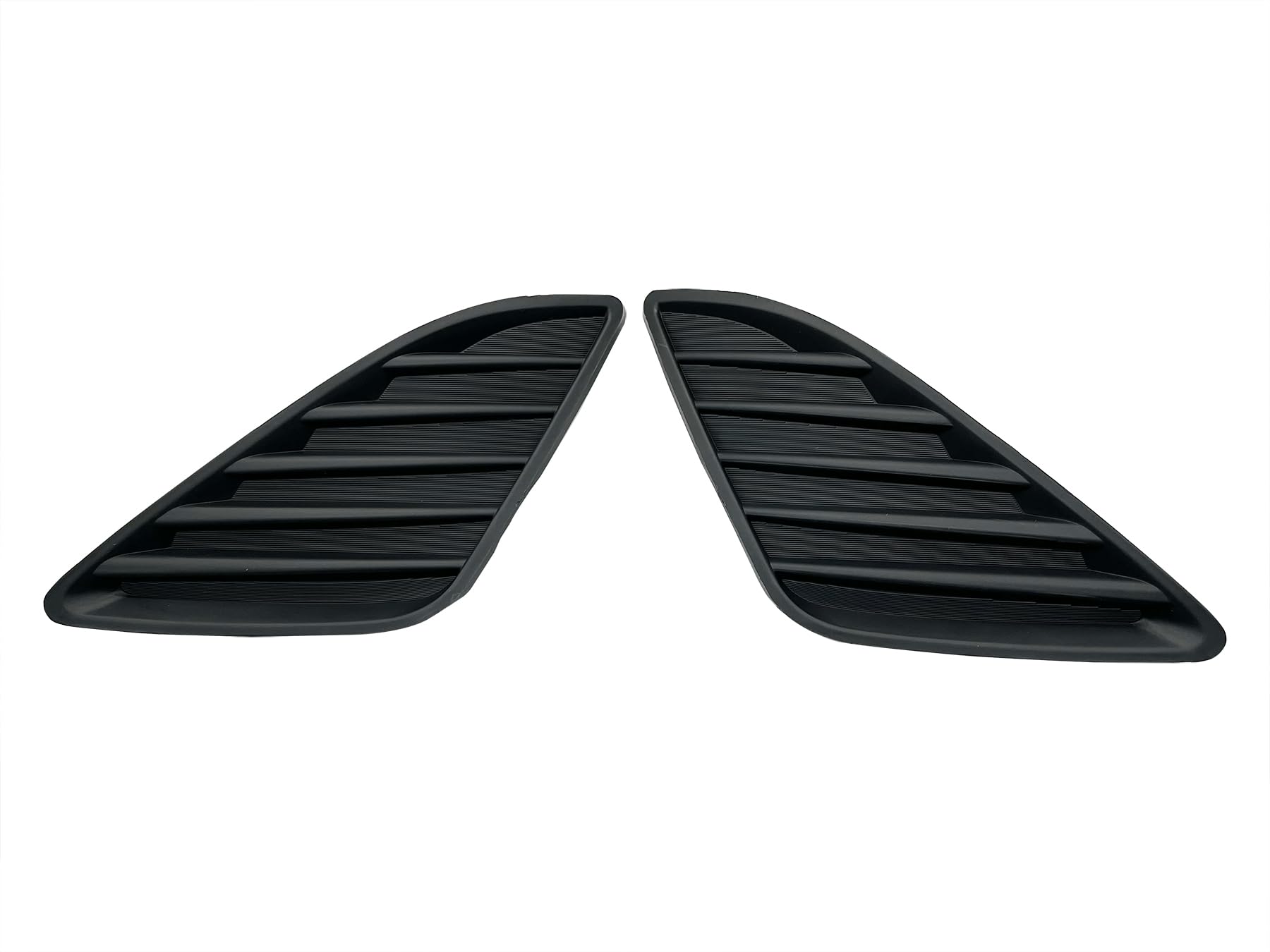 Fog Light Cover For 2012-2014 Toyota Camry Black Front Left and Right Bumper Grille Insert Bezel trim