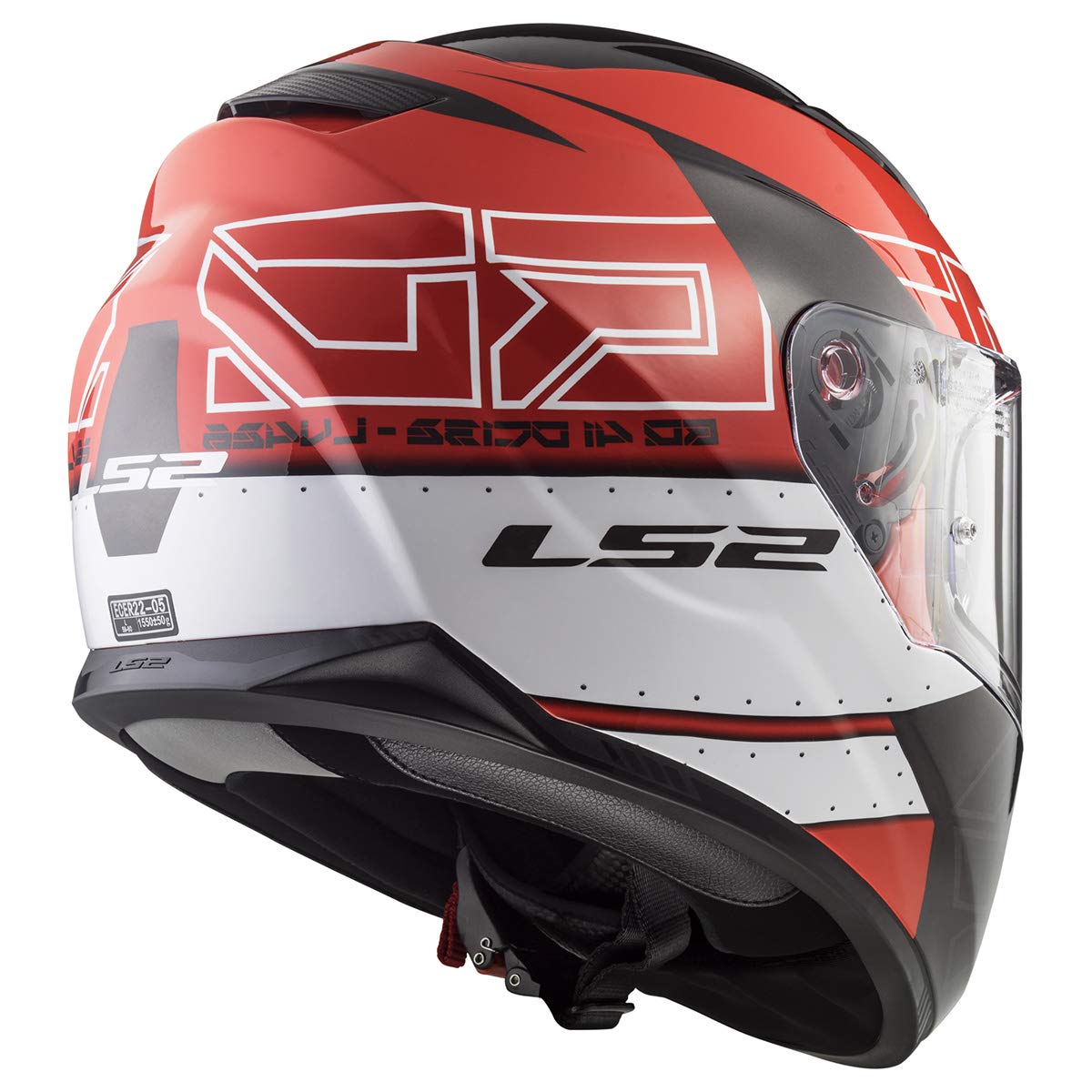 Ls2 Helmets Full Face Stream Evo Kub Helmet (Black Red - Small)