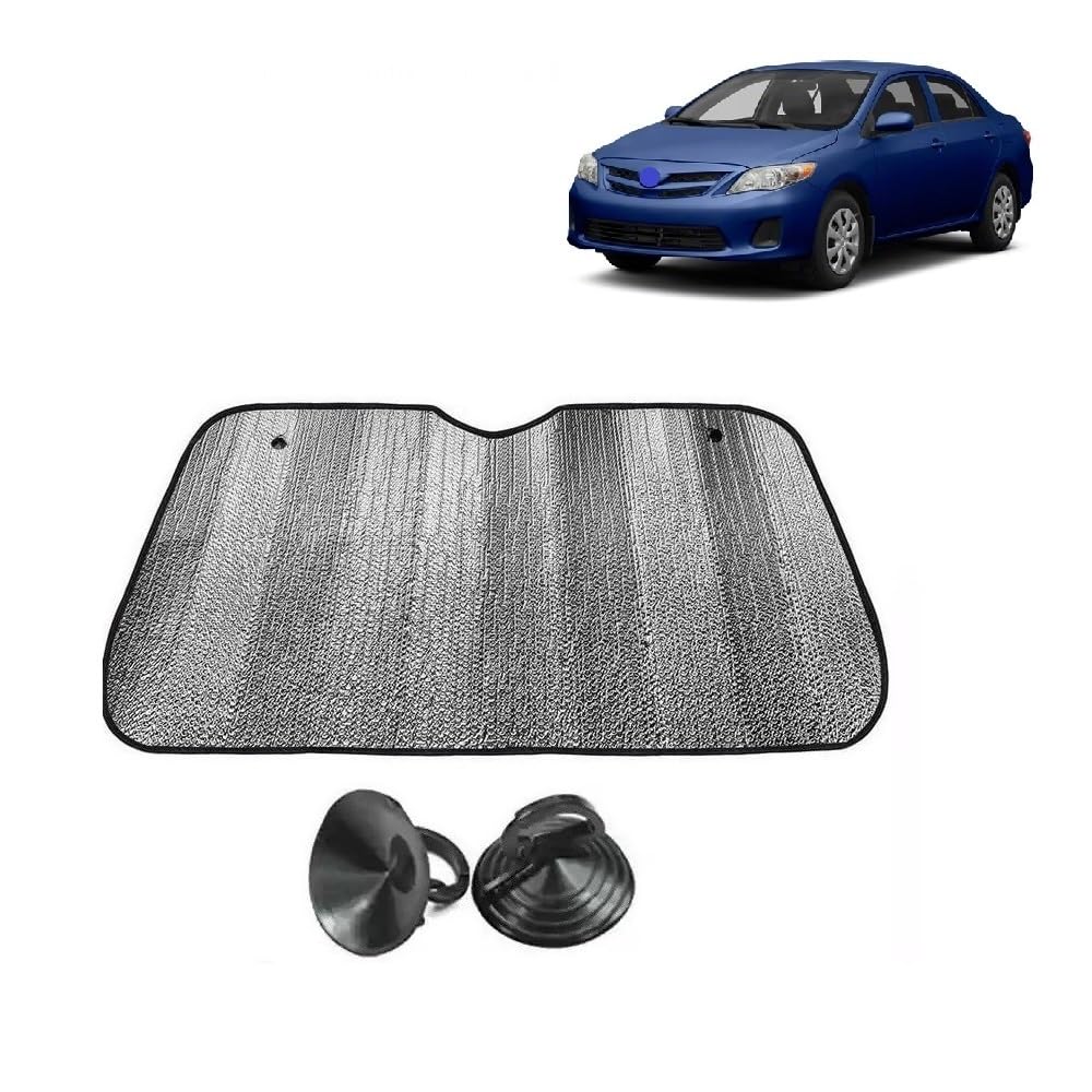 Car Windshield Sun Shade UV Rays Protector Silver Sunshade Solar Reflective Suitable for Corolla Altis