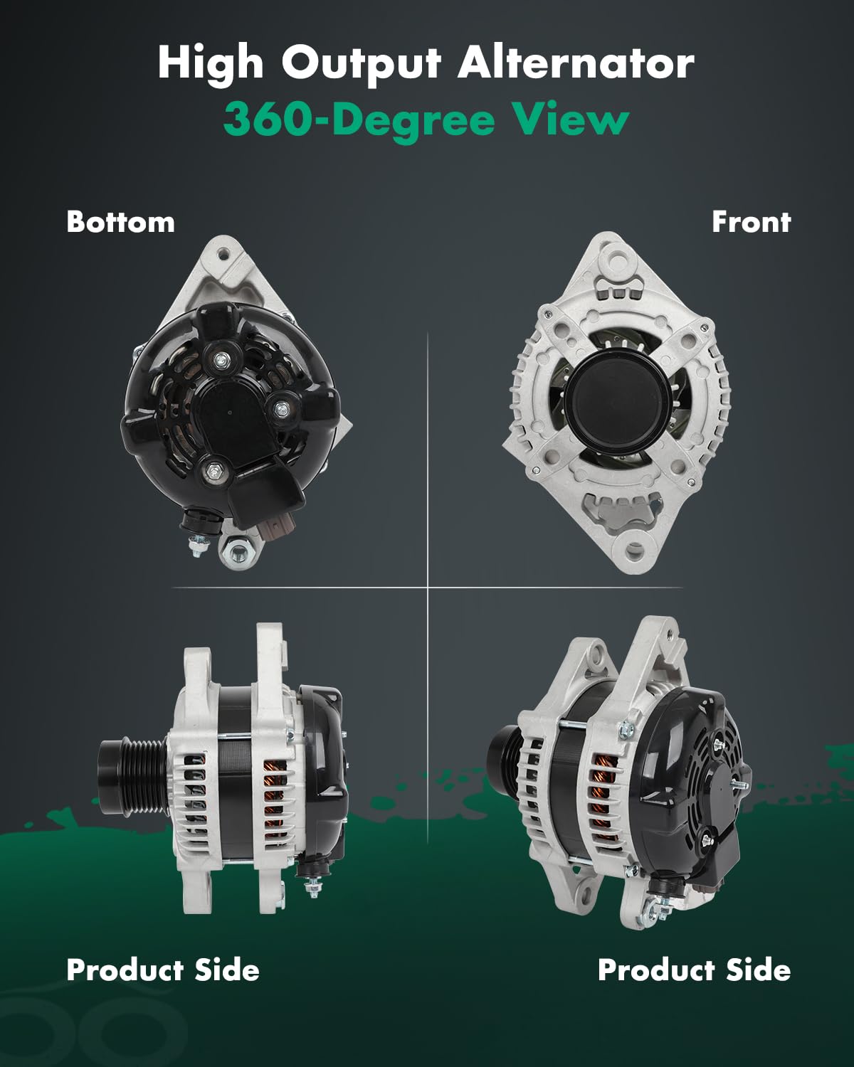 SCITOO Alternator Fit for Toyota for 4Runner 4.0L 2010-2013,for Toyota for FJ Cruiser 4.0L 2010-2014,for Toyota for Tundra 4.0L