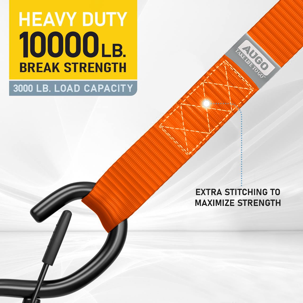 Augo Heavy Duty Soft Loops -Pack Of 6-1.5    X 17    Tie Down Anchor Straps For Use W/Ratchet Strap Hooks - 3000Lb Load Capacity