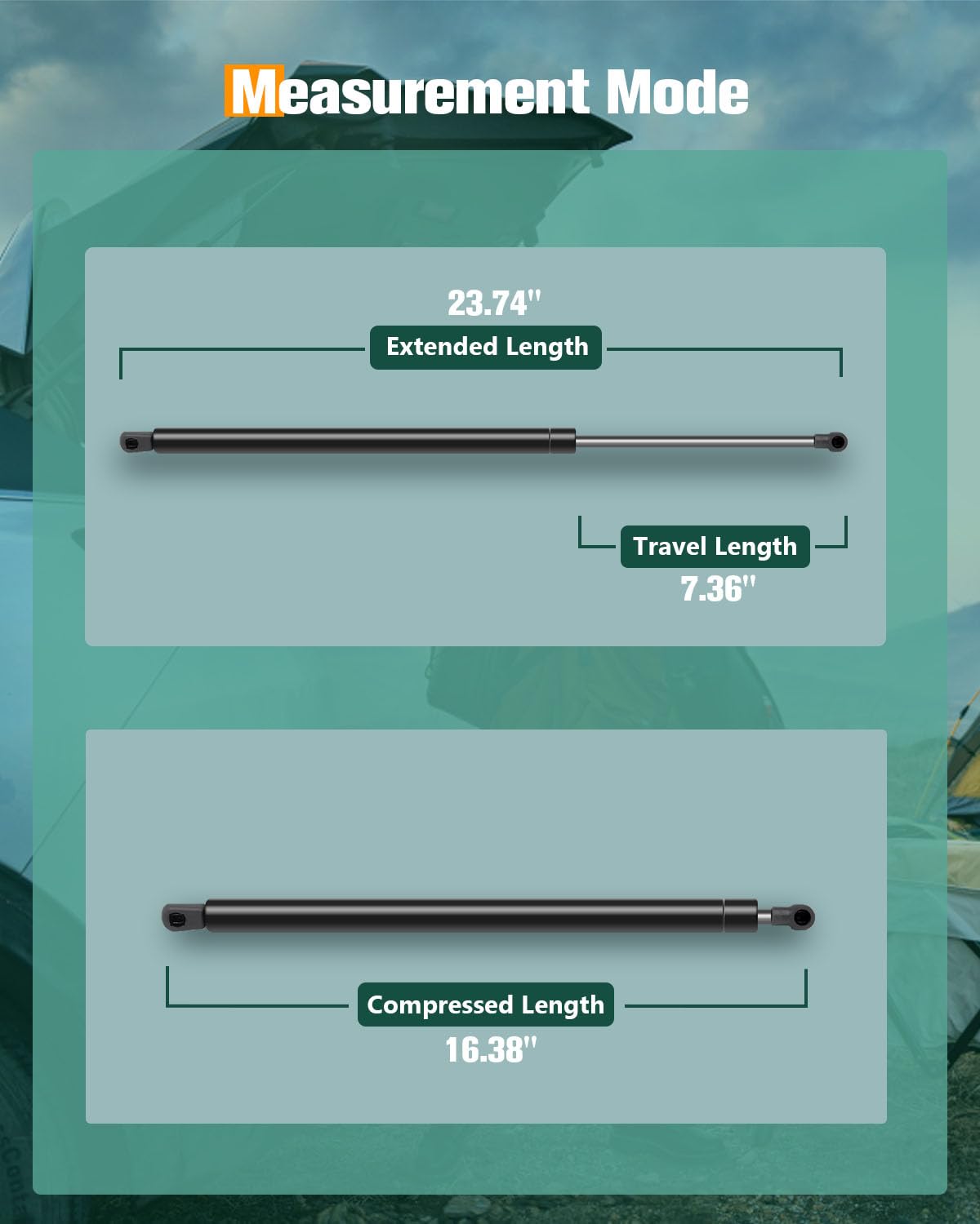 Scitoo Liftgate Lift Supports Replacement Struts Gas Springs Shocks Fit For Jeep For Cherokee 1995-1996