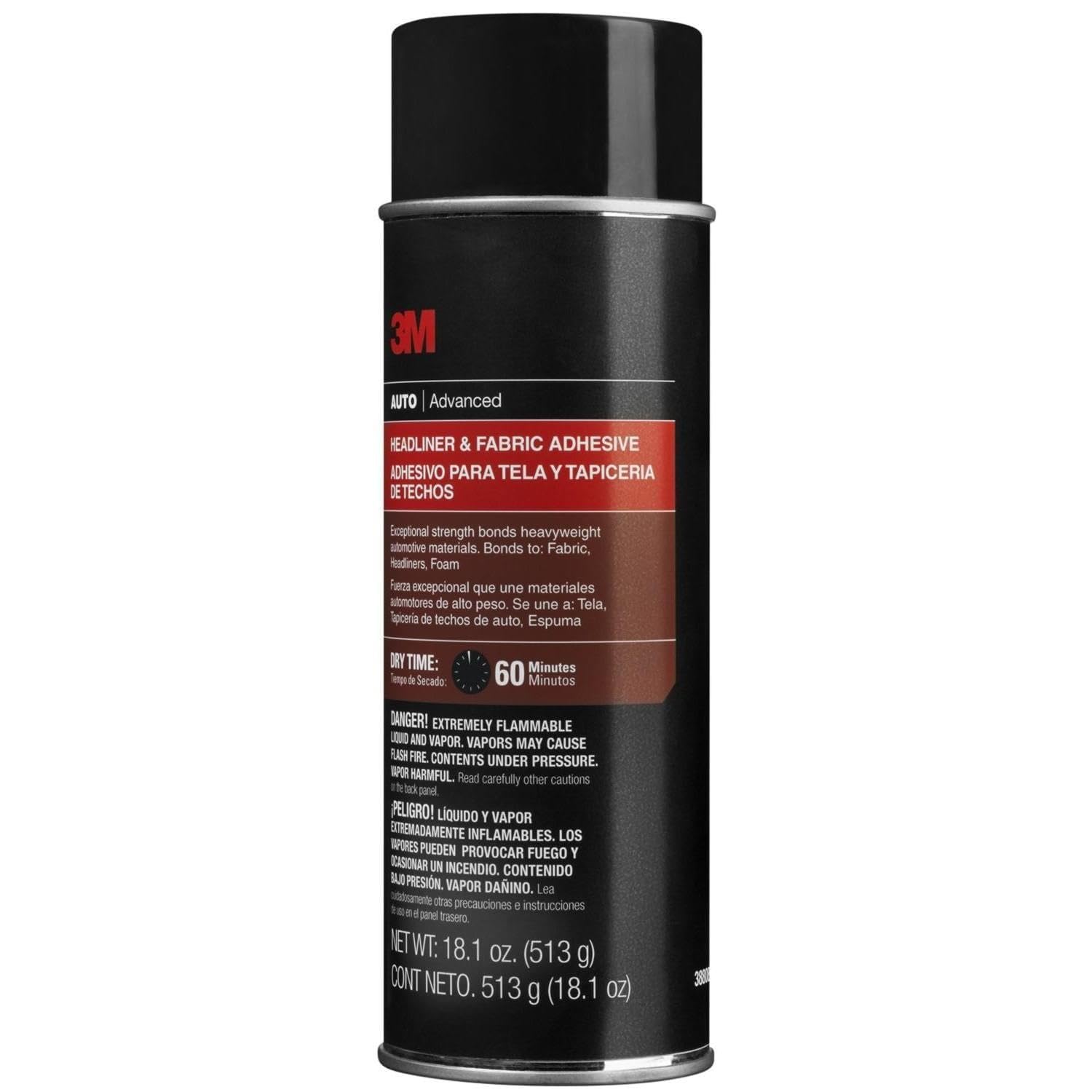 3M 38808 Headliner/Fabric Adhesive, 18.1-Oz. - Quantity 4