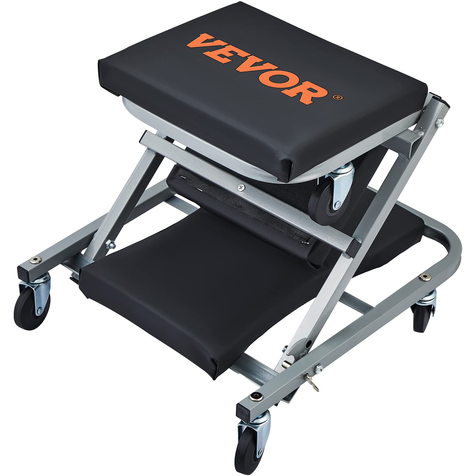 Vevor Mechanic Creeper, Garage Gift, 36' Z Creeper Seat, 2 In 1 Mechanic Gifts, 300 Lbs Capacity, Low Profile Creeper With 6 Pcs Wheels In Garage/Shop For Fathers Day Tool Gift