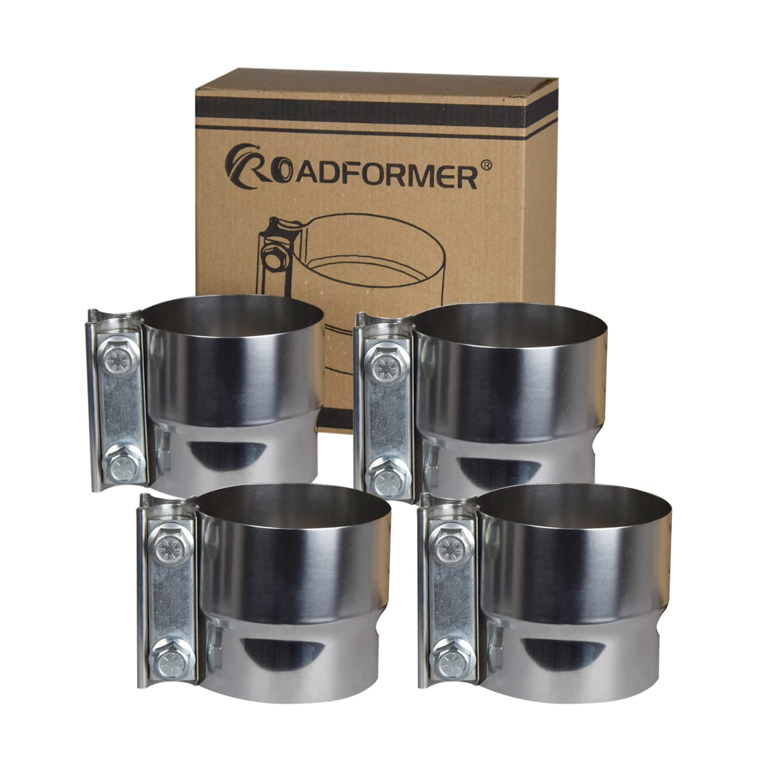 Roadformer 2.5    Exhaust Clamp - Lap Joint Exhaust Band Clamp Stainless Steel Is Film Protected, Suggested To Remove Before Use