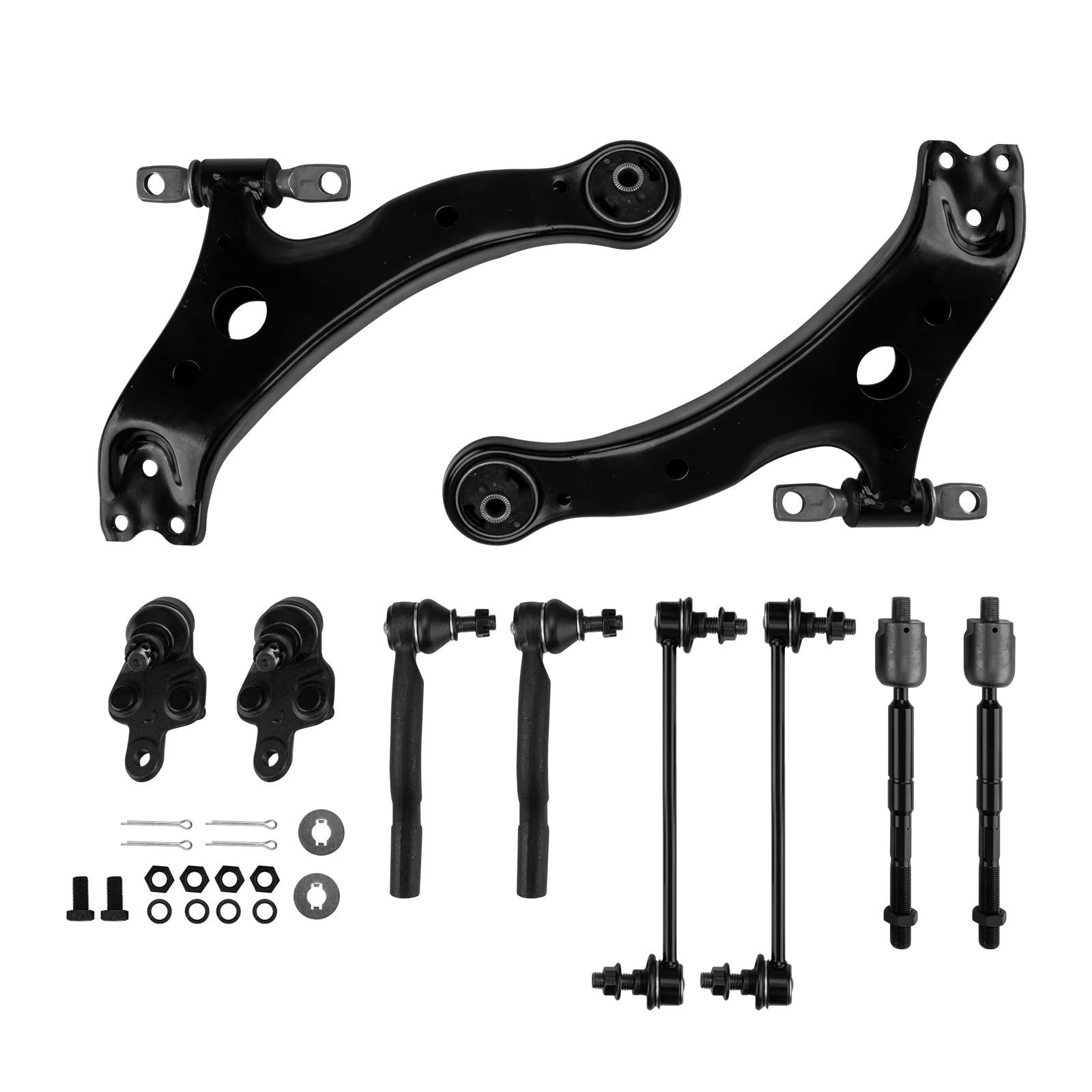 PHILTOP 10pcs Front Suspension Kit Fit Camry 2002-2003, Highlander 2004-2007, RX350 2007-2009, RX330 2004-2006, Solara 2004-2008