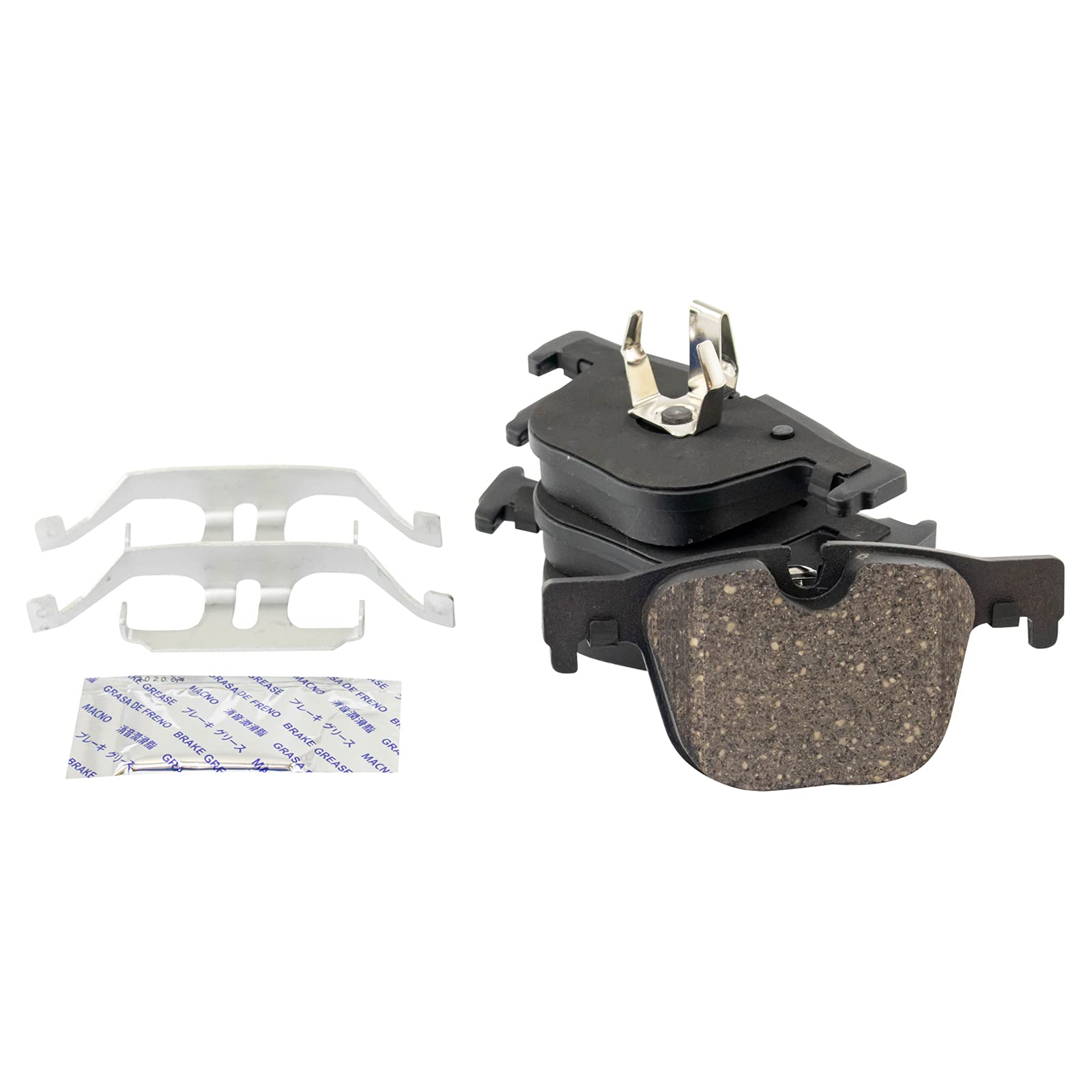 Trq Rear Premium Posi Ceramic Disc Pad & Brake Coated Rotor Kit Compatible With Bmw