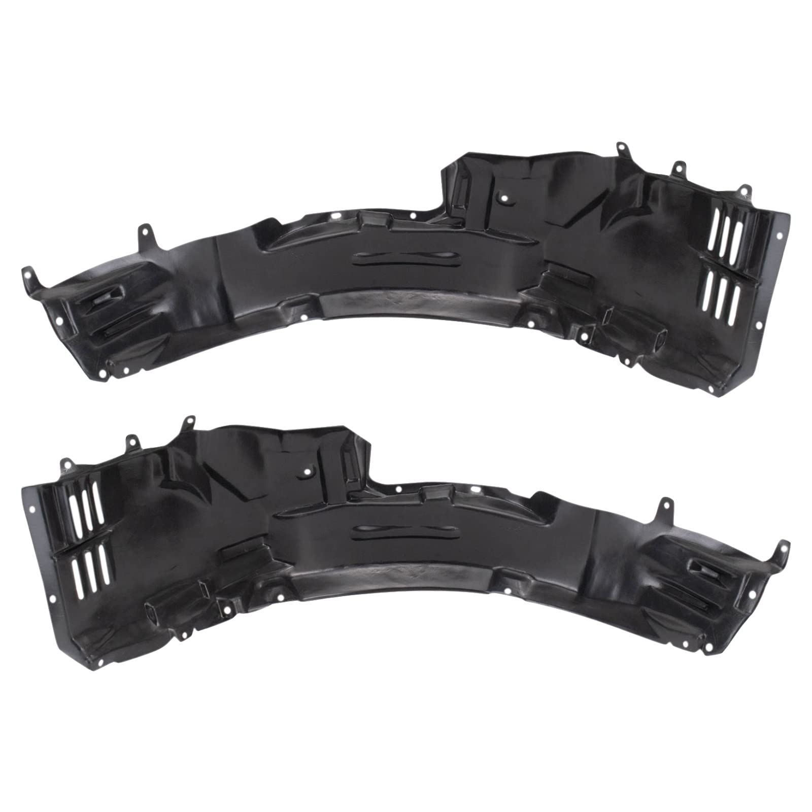 Trq Inner Fender Liner Set Compatible With 2003-2006 Mitsubishi Lancer Mi1250106 Mi1251106