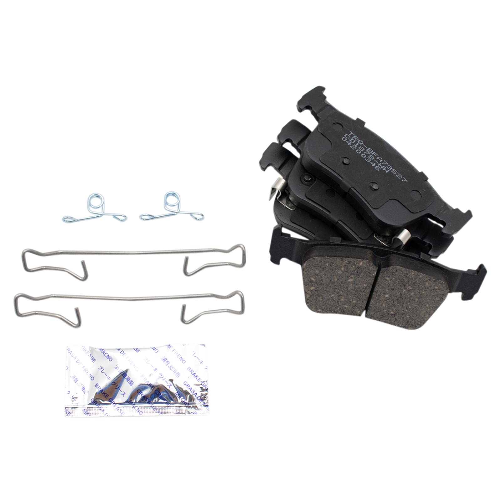 Trq Front And Rear Brake Pad & Rotor Kit Brake Pads Brake Rotor Ceramic Compatible With 2019-2020 Acura Rdx