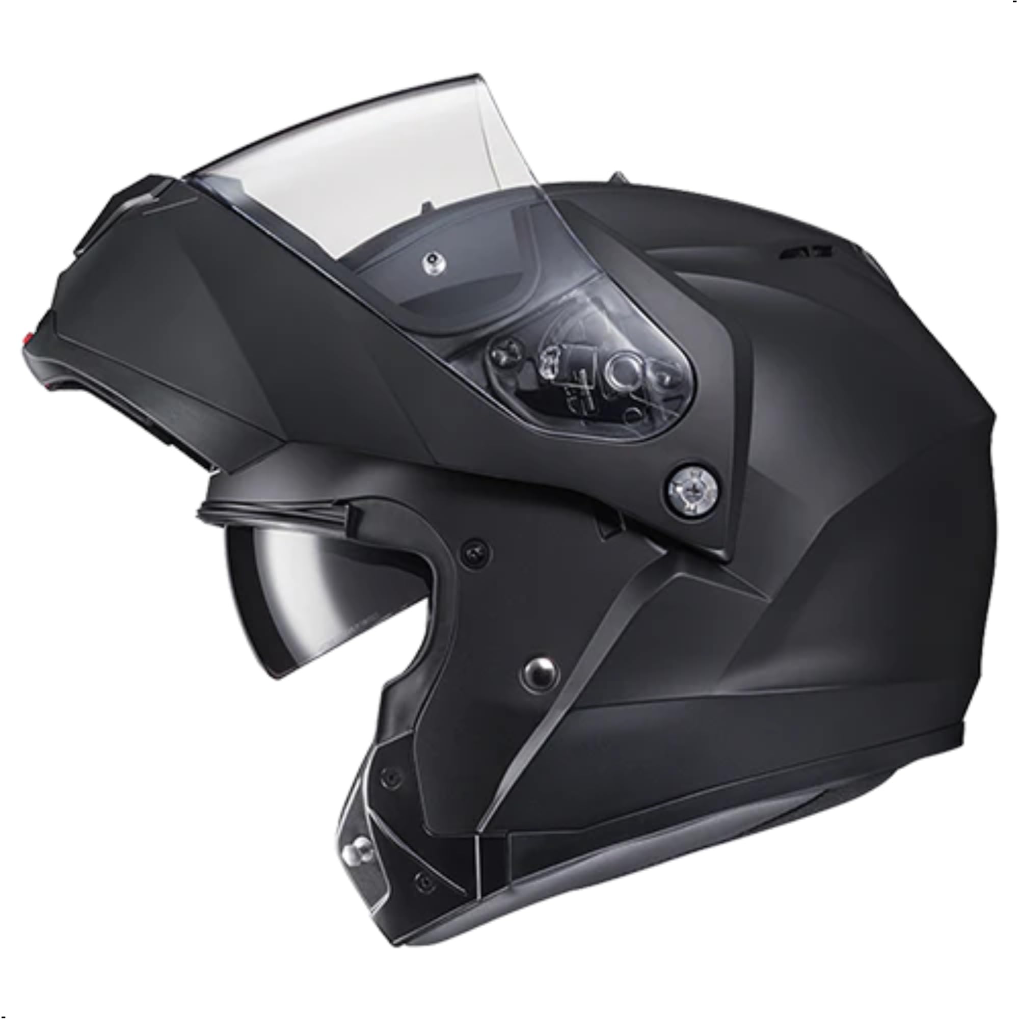 Hjc C91 Solid Modular Motorcycle Helmet With Hj-17 Pinlock Shield, Dot Approved(Semi Flat Black, Xxxx-Large)
