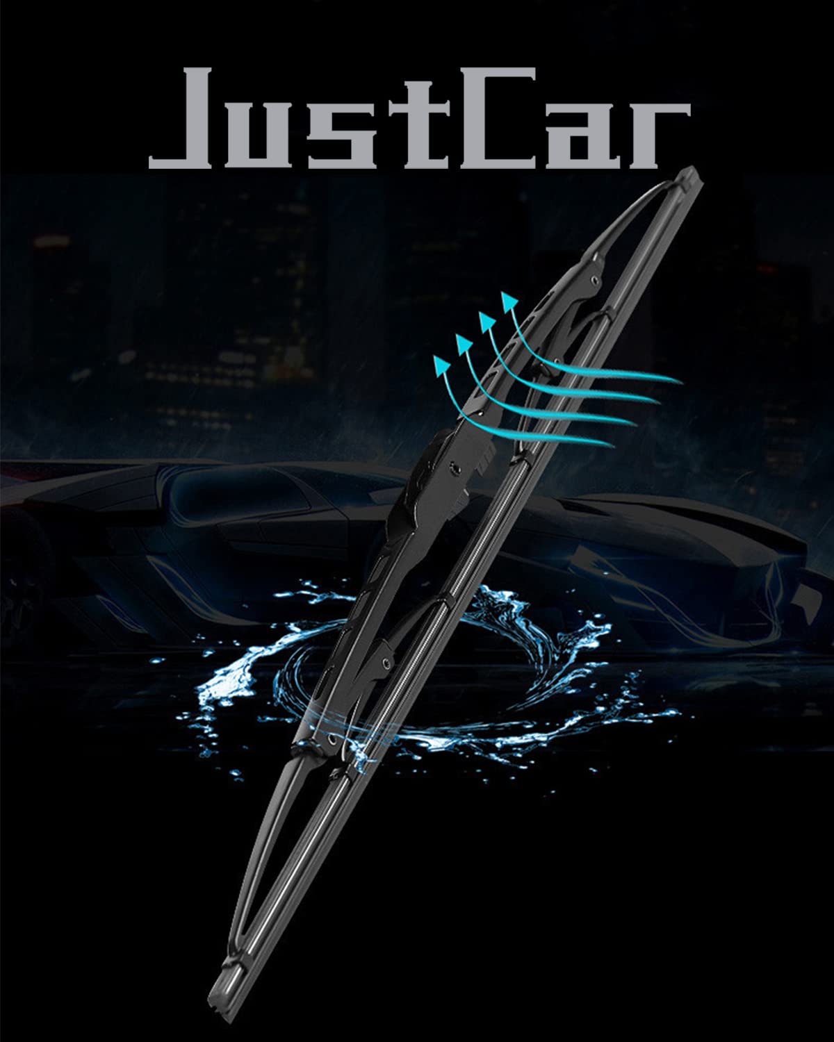 Oem Quality 18' + 18' Premium All-Seasons Durable Stable And Quiet Metal Frame Windshield Wiper Blades(Set Of 2)