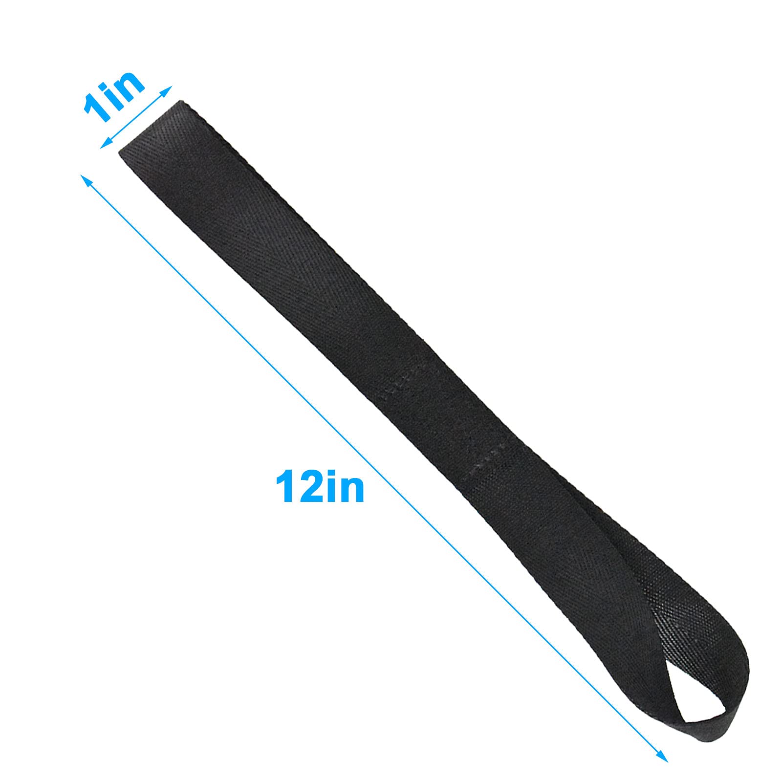 RIO Direct 6-Pack Soft Loop Tie Down Straps, 1800Lbs Load Capacity, 4800Lbs Breaking Strength, 1 * 12 inches Heavy Duty Motorcyc