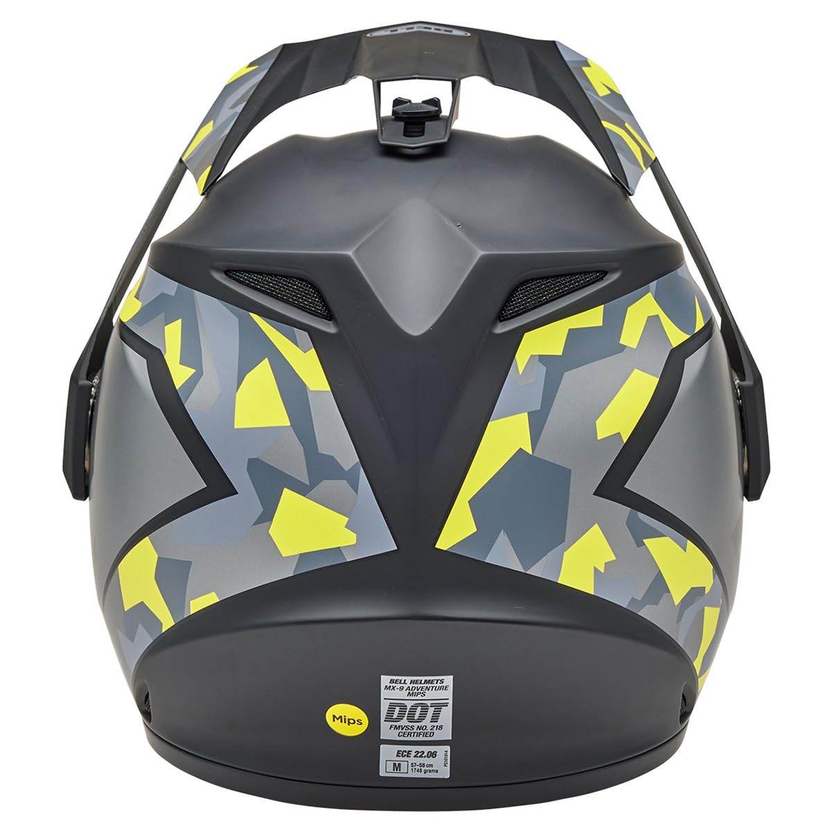 Bell Mx-9 Adventure Mips Dirt Helmet (Matte Mesa Black/Yellow Camo - Small)