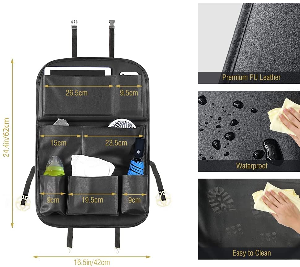 Tsumbay Car Backseat Organizer With Tablet Holder