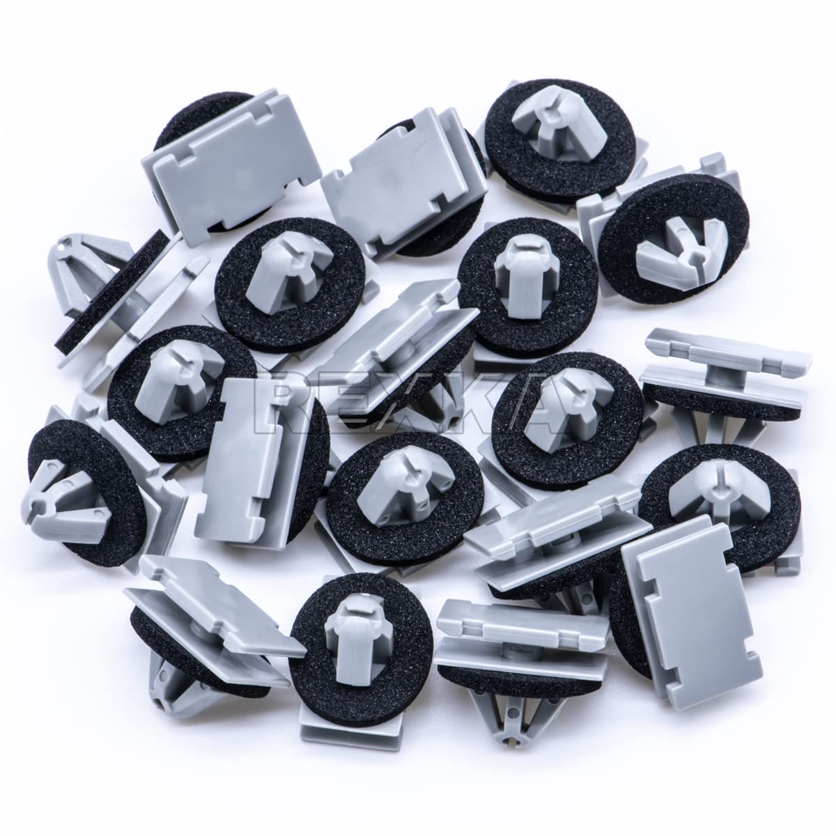 Rexka 20pcs Rocker Wheel Flare Moulding Clips for Jeep Grand Cherokee, Compass, Cherokee - Compatible with 68172491AA, 68271803AA, 683956
