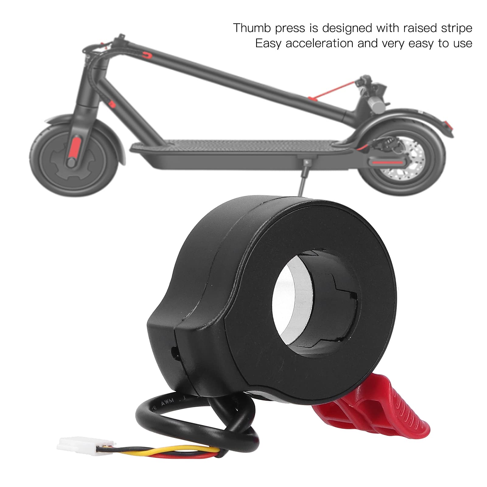 Plplaaoo Electric Scooter Thumb Throttle Speed Control Finger Throttle Hall Sensor Scooter Accelerator Grip Throttle Finger Thro