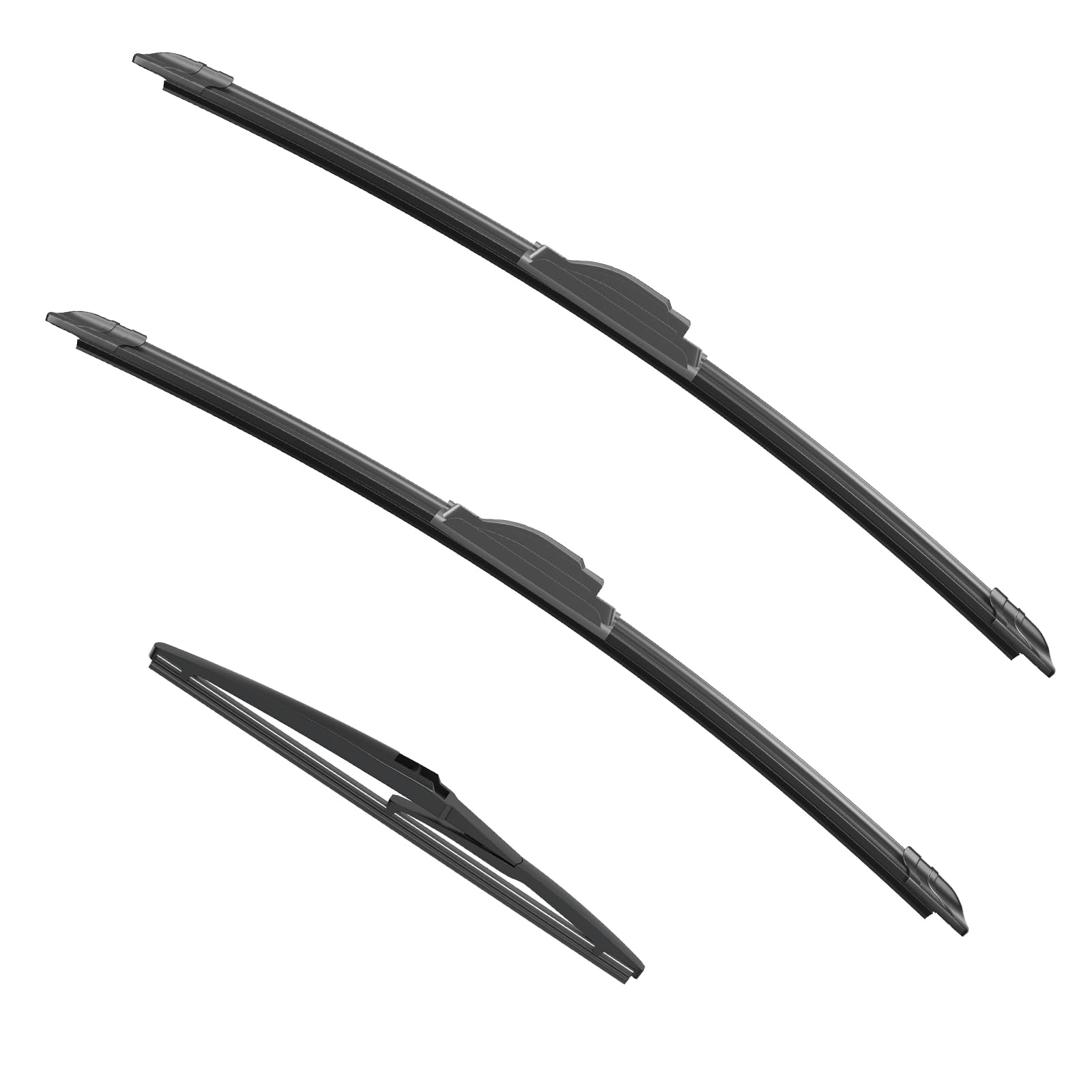 Anikluim 24''+14'' Wiper Blades With 12'' Rear Wiper Blade Set Replacement For 2012-2019 Fiat 500 Windshield Wipers Original Fac