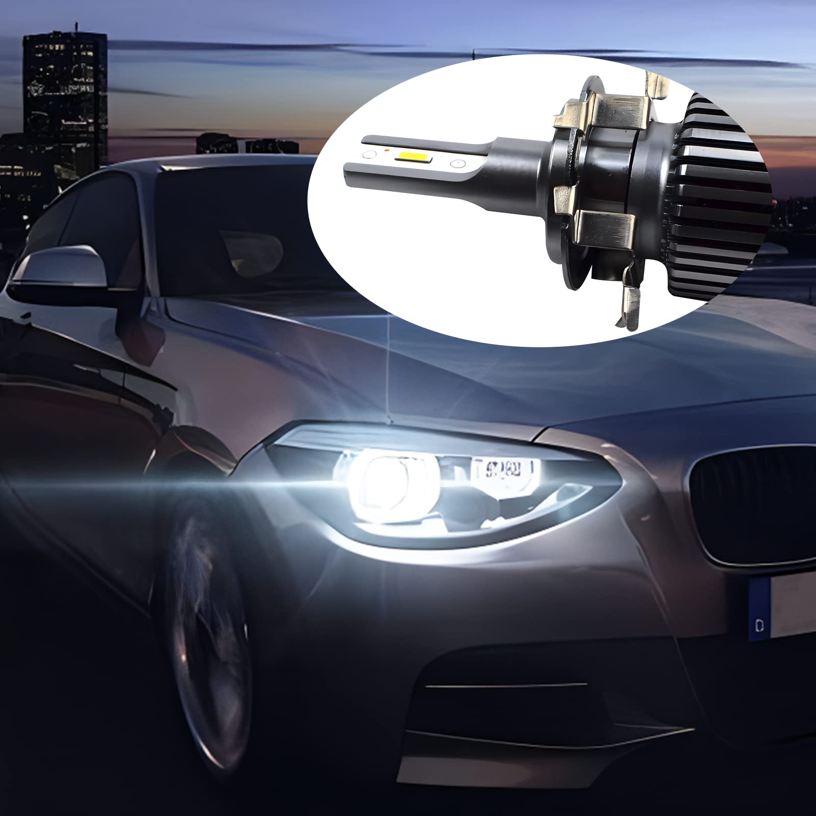 2Pair H7 Led Adapter Led Headlamp Retainer, H7 Led Headlamp Adapter Bulb Base Holder Socket Retainer Compatible With Vw/Mercedes