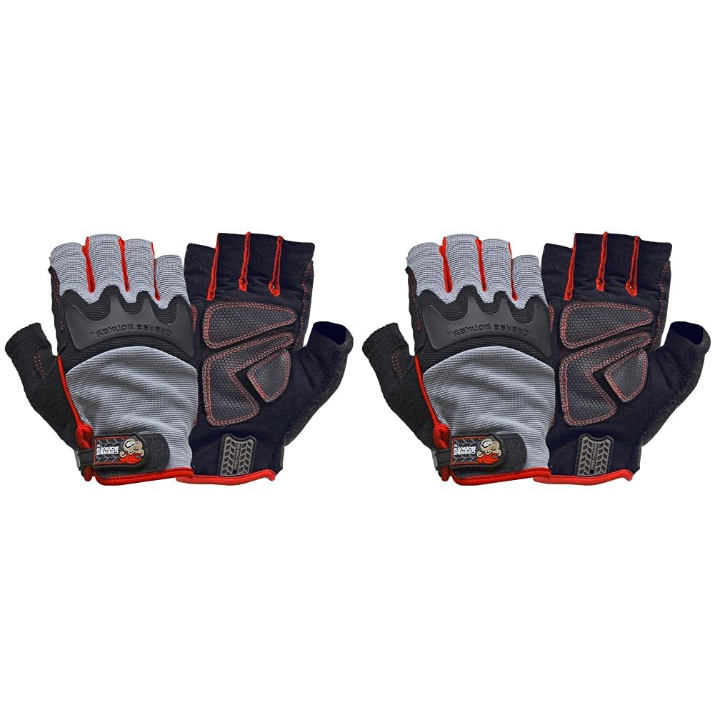 GREASE MONKEY Fingerless Gloves, Rubber, X-Large, Black, Model 22104-23