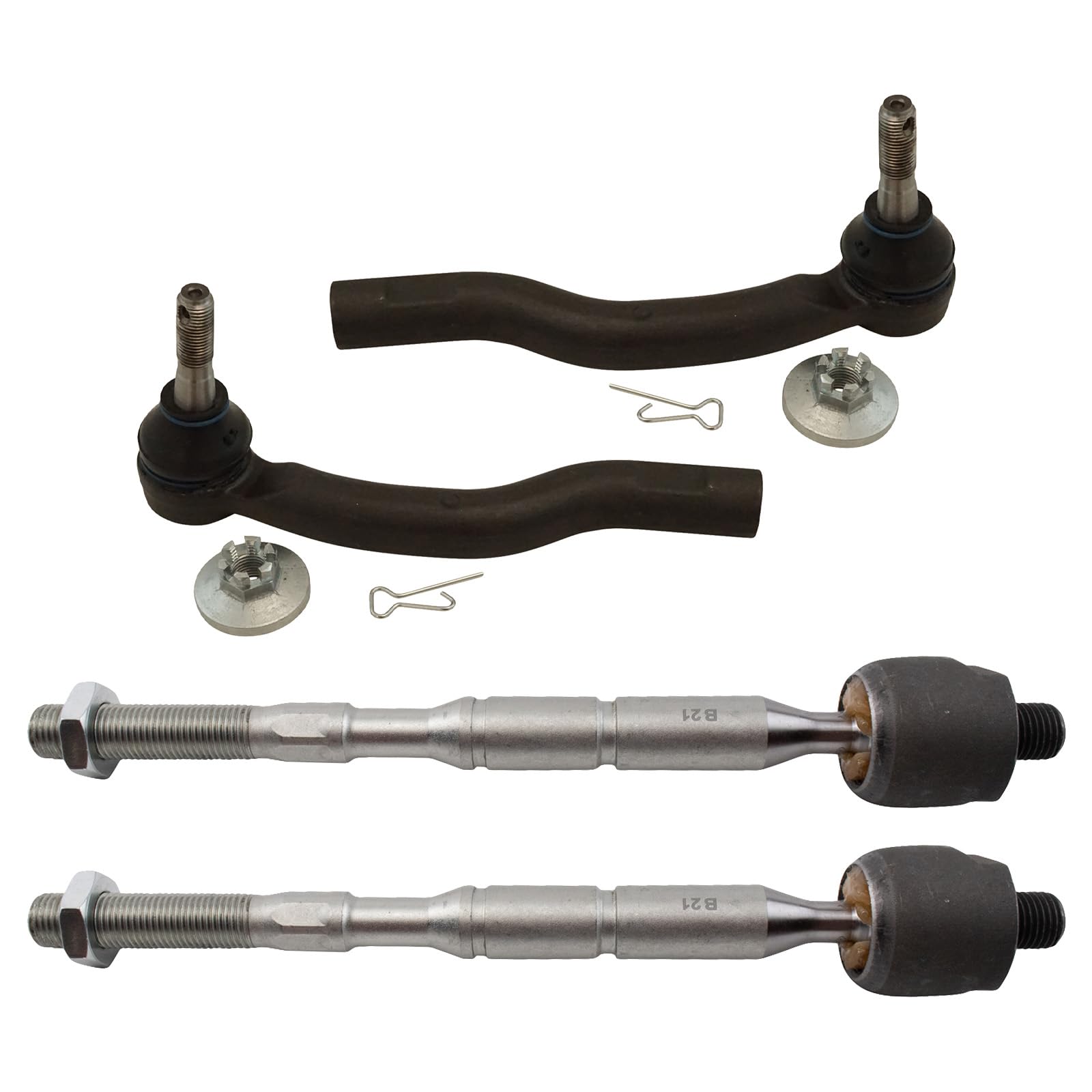 Trq Tie Rod Set Compatible With 2011-2017 Lexus Ct200H 2010-2015 Toyota Prius 2012-2015 Prius Plug-In