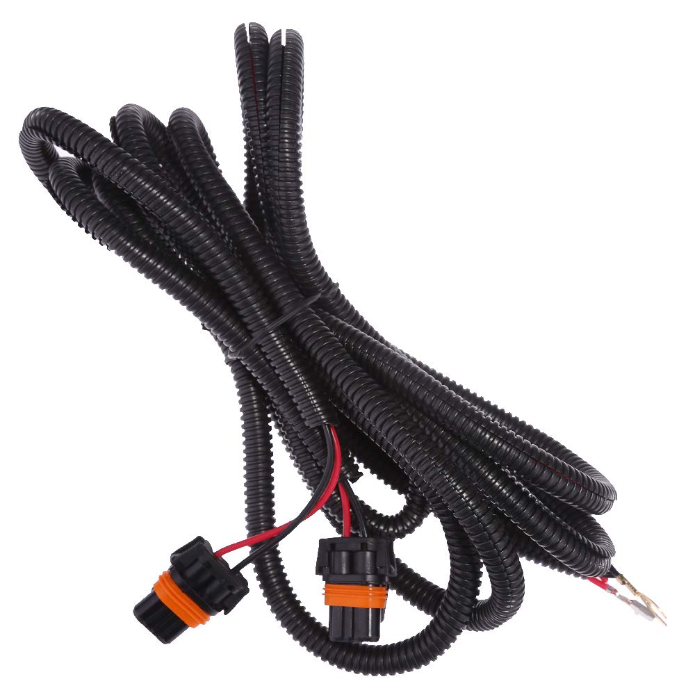 Fog Light Wiring Harness Kit Replacement For Chevy Silverado 1500 2500 2003-2006 (2007 Classic)