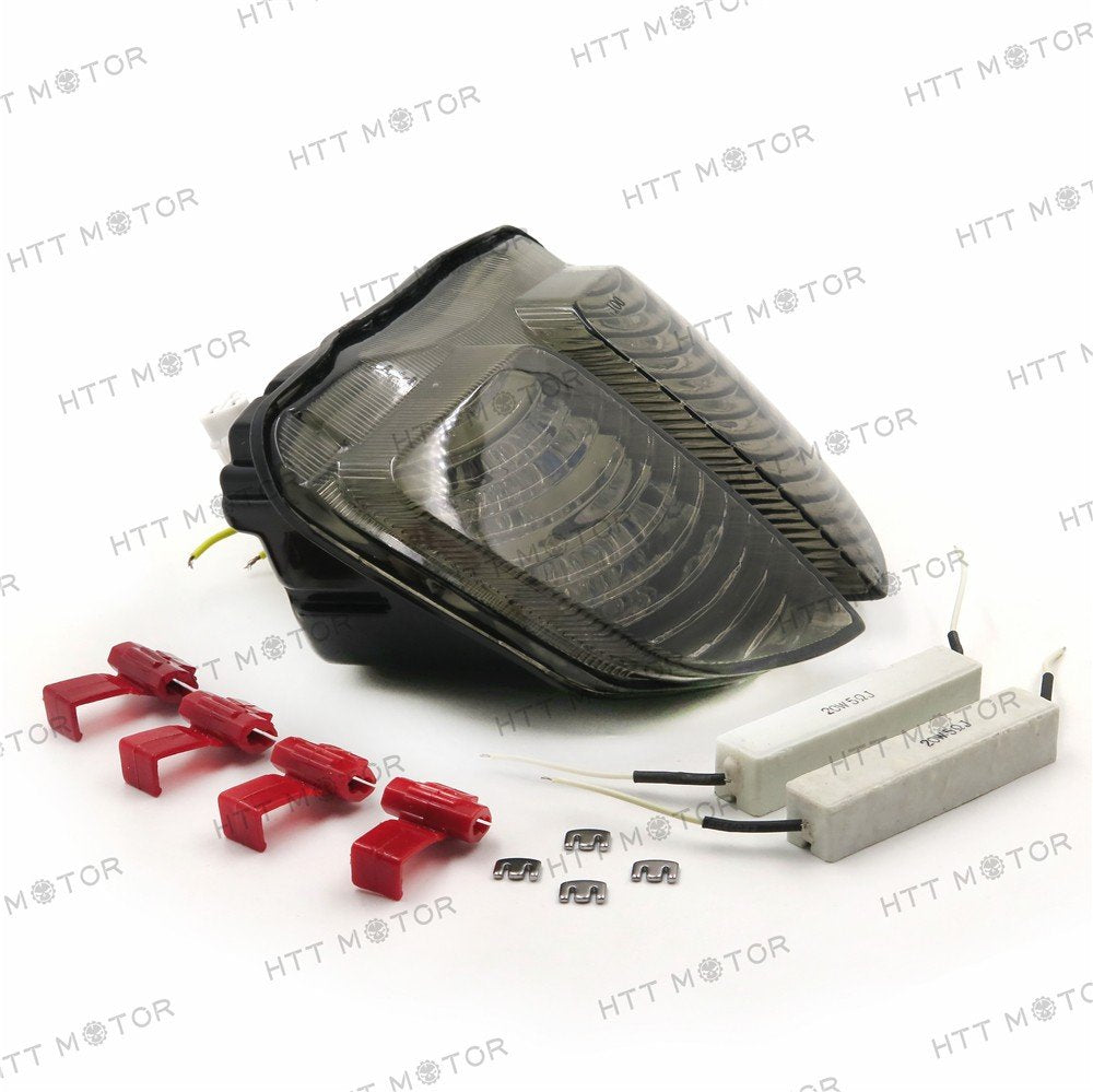 Httmt Mt044- Tail Light Brake Light Compatible With 2006 2007 Suzuki Gsxr 600 Gsx-R600 750 Gsx-R750 Smoke