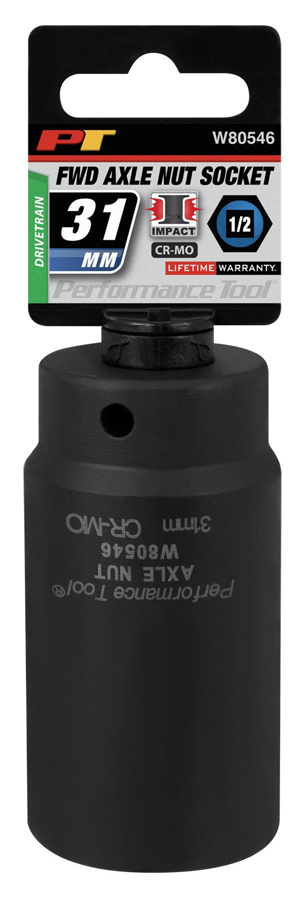 Performance Tool W80546 31mm Front Wheel Drive Axle Nut Socket