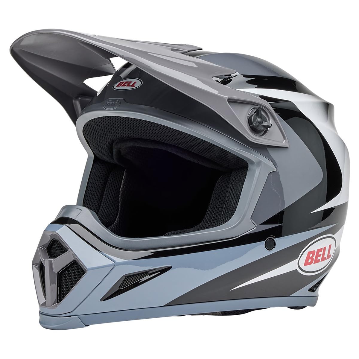 Bell Mx-9 Mips Dirt Helmet (Gloss Jackal Black/White - Small)