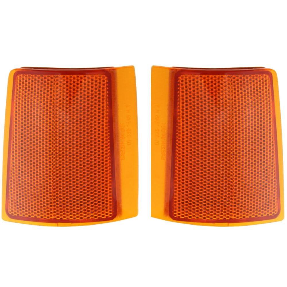 EPIC LIGHTING OE Spec Replacement Halogen Composite Side Markers Upper Assembly Compatible with GMC 94-02 C/K TRUCK - Pair