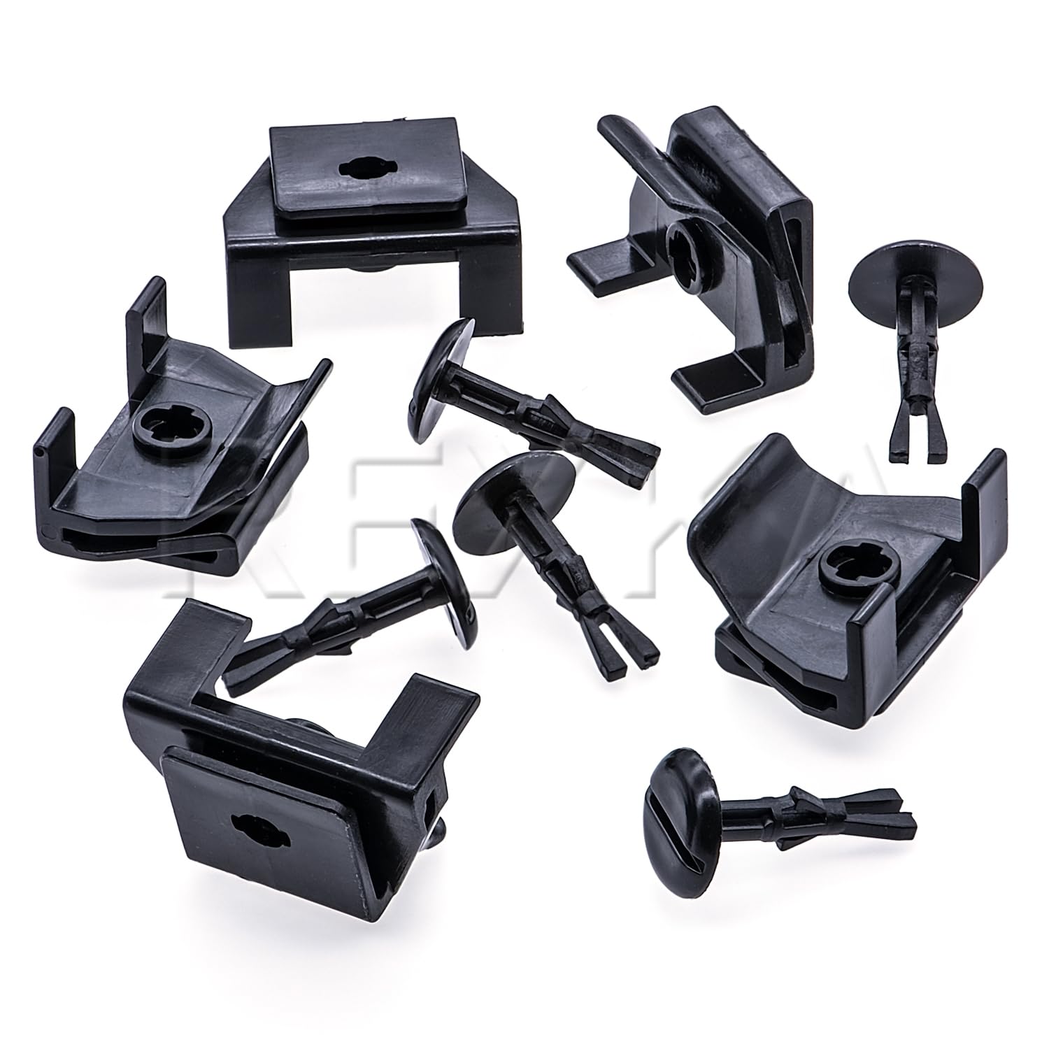 Rexka Front Fender & Bumper Cover Clip Set, 5 Sets for Toyota Lexus, Fits Avalon, Camry, Corolla, Highlander, and More