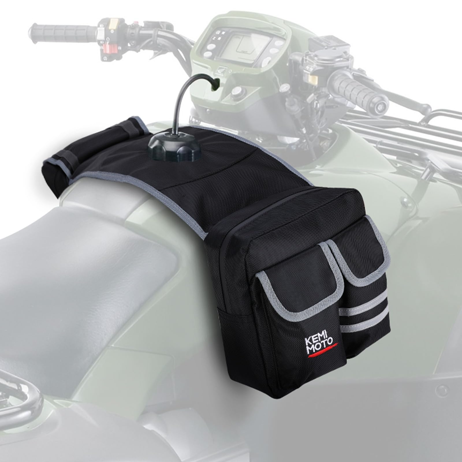 Kemimoto Atv Tank Bag Water-Resistant Warm Cooler All Terrain Vehicles Accessories Motorcycle Saddle Bag Compatible With Sportsm