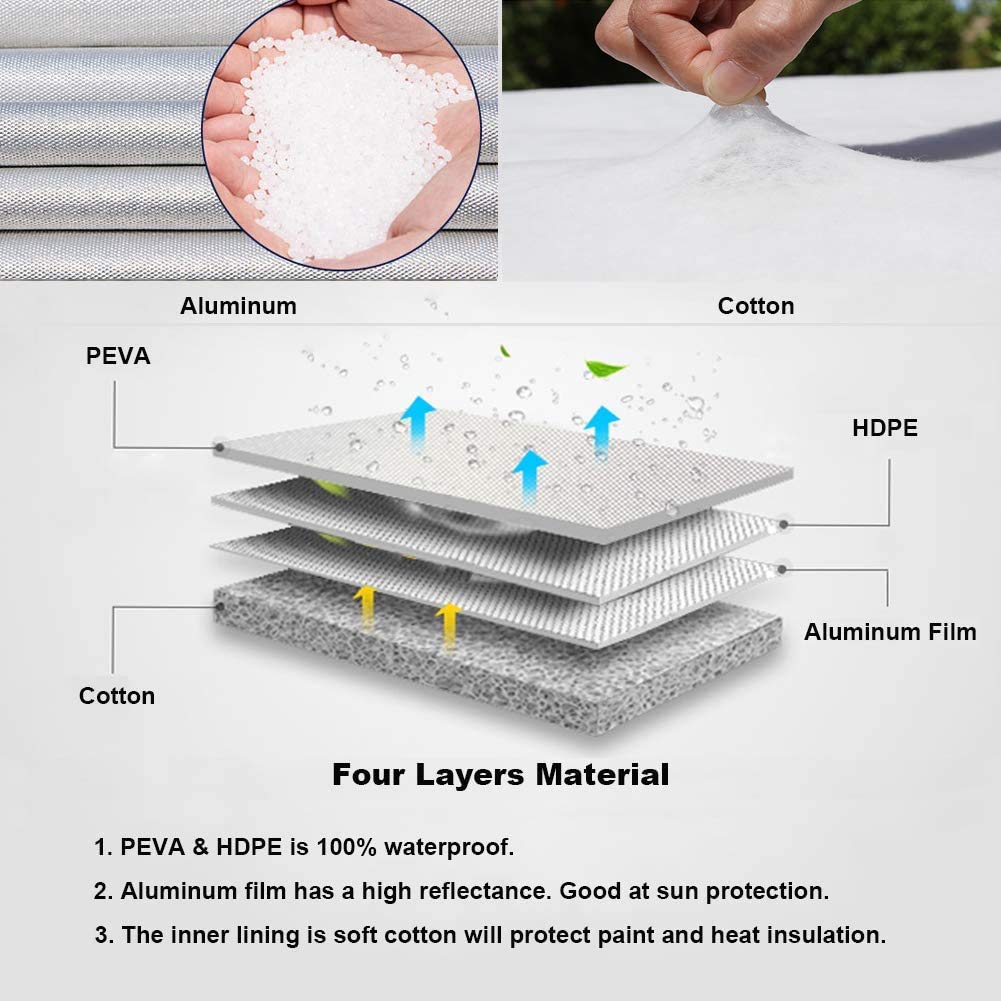 Kayme Rv Tire Covers Set Of 4, Travel Trailer Camper Truck Suv Motorhome Sun Rain Snow Protector, Waterproof Wheel Cover, Fit 33