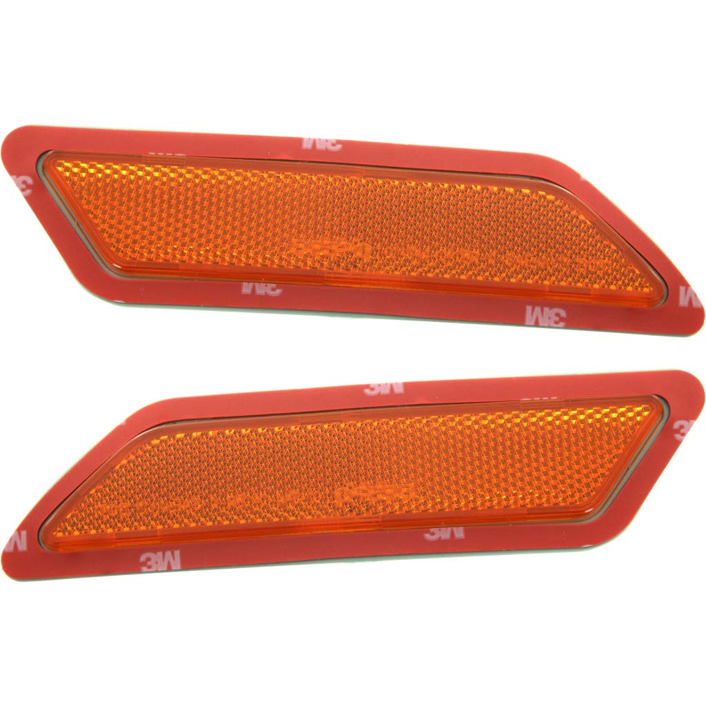 For Bmw 320I / 328I / 335I Xdrive Bumper Reflector 2013 2014 2015 Driver And Passenger Side Pair/Set | Front | Led | Sedan | Bm2