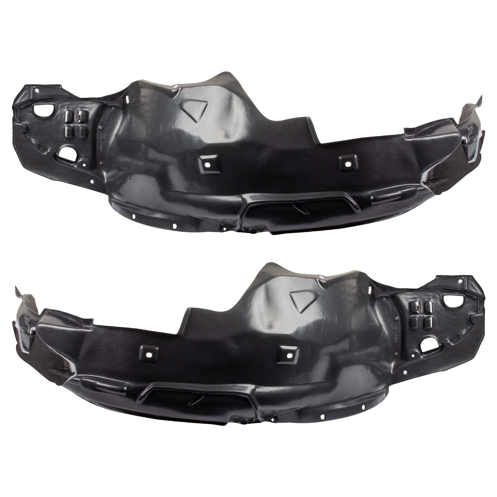 Trq Inner Fender Liner Set Compatible With 2013-2015 Acura Ilx Ac1248135 Ac1249135