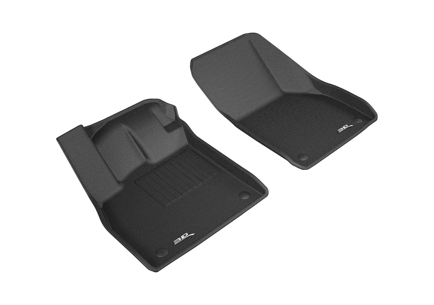 3D MAXpider Custom Fit Kagu Floor Mat (Black) Compatible with Audi TT (FV/8S)/TT RS (FV/8S) 20162023  Front Row