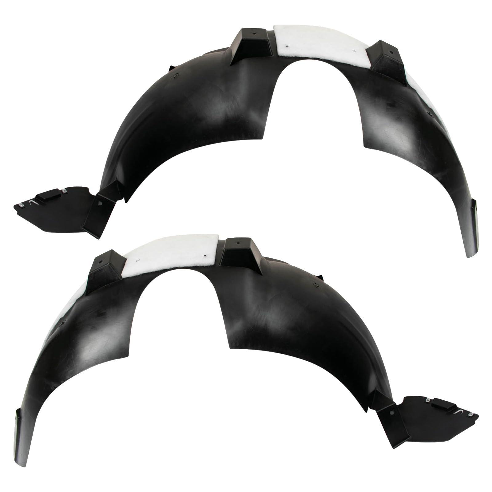 Trq Front Inner Fender Liner Set Compatible With 2014-2017 Chevrolet Equinox Gm1248240 Gm1249240